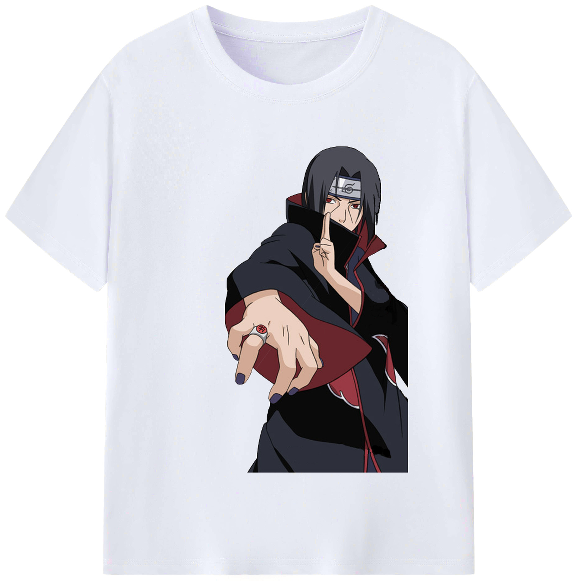 （画像用） NARUTO -ナルト- うちは イタチ Uchiha Itachi レディースカジュアルプリントTシャツ（綿100％）