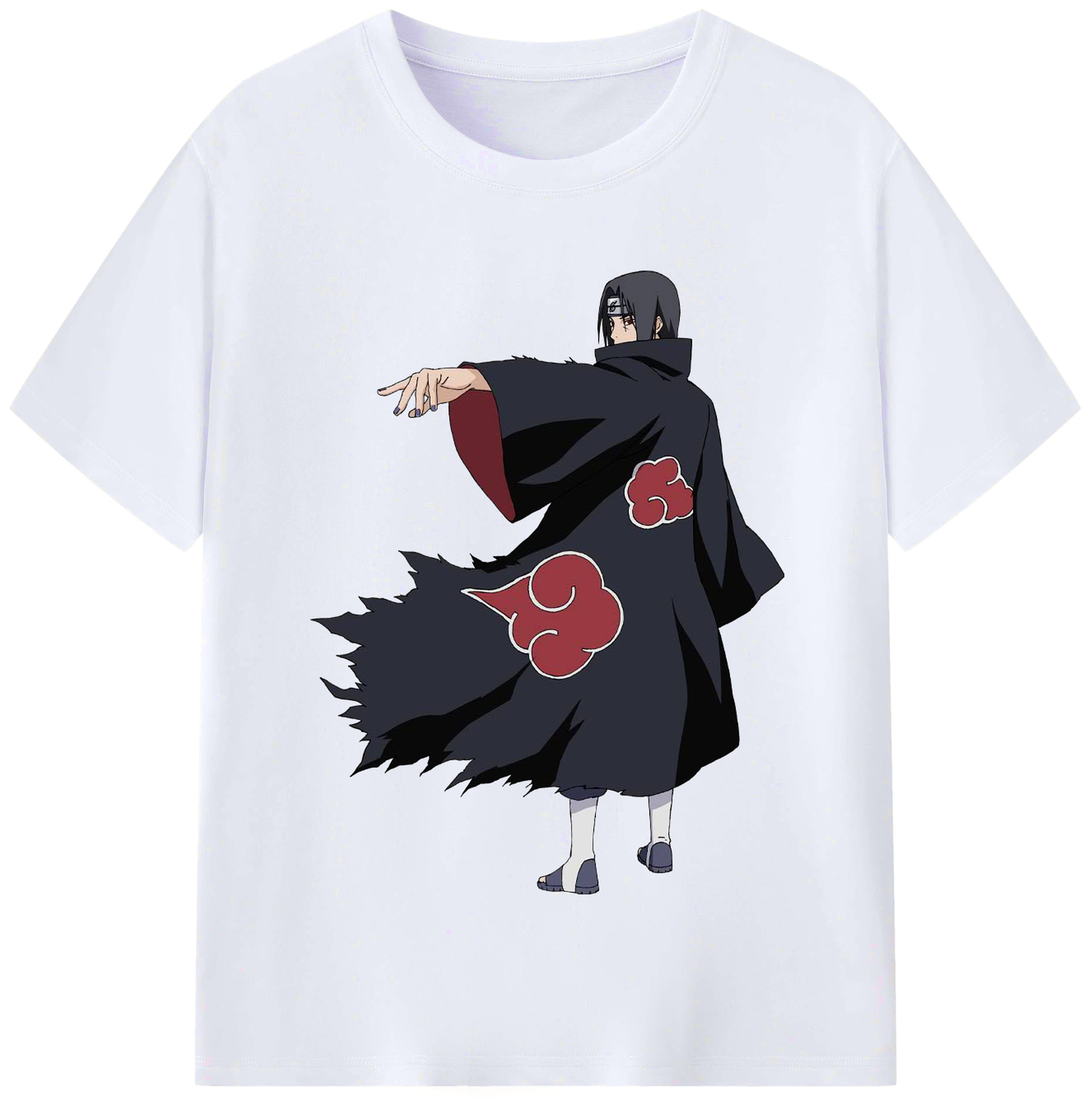 （画像用） NARUTO -ナルト- うちは イタチ Uchiha Itachi レディースカジュアルプリントTシャツ（綿100％）