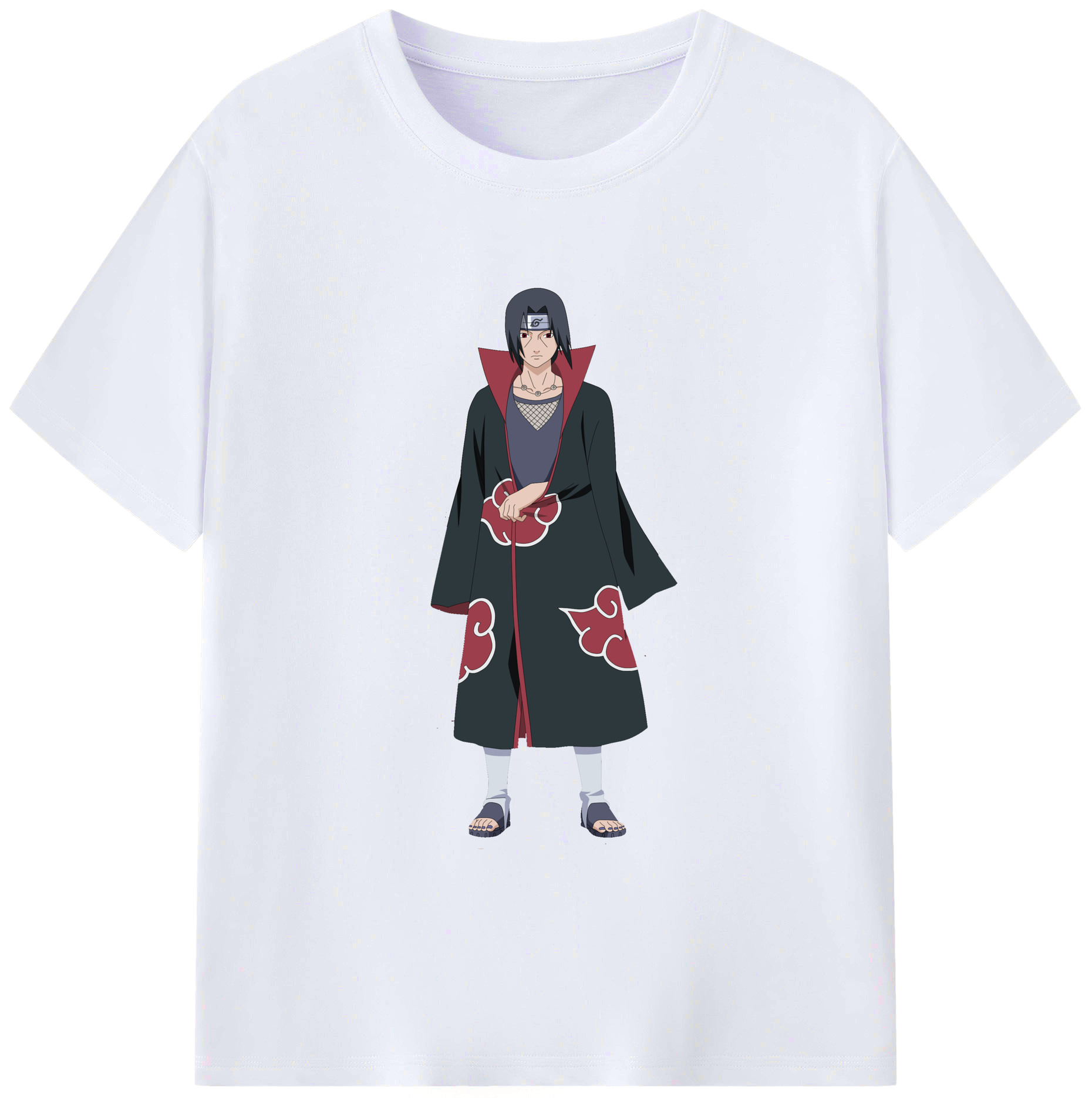 （画像用） NARUTO -ナルト- うちは イタチ Uchiha Itachi レディースカジュアルプリントTシャツ（綿100％）