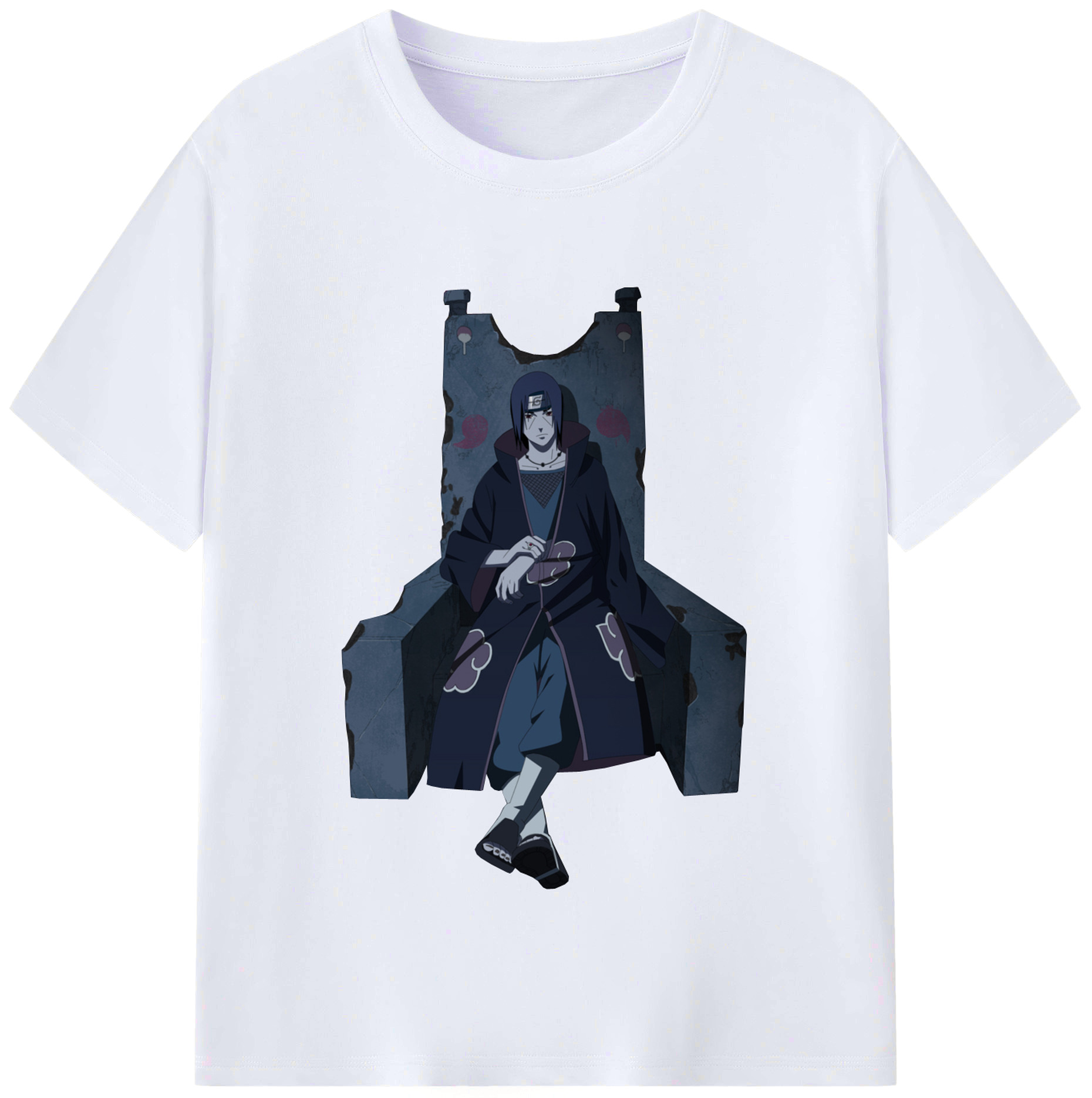 （画像用） NARUTO -ナルト- うちは イタチ Uchiha Itachi レディースカジュアルプリントTシャツ（綿100％）