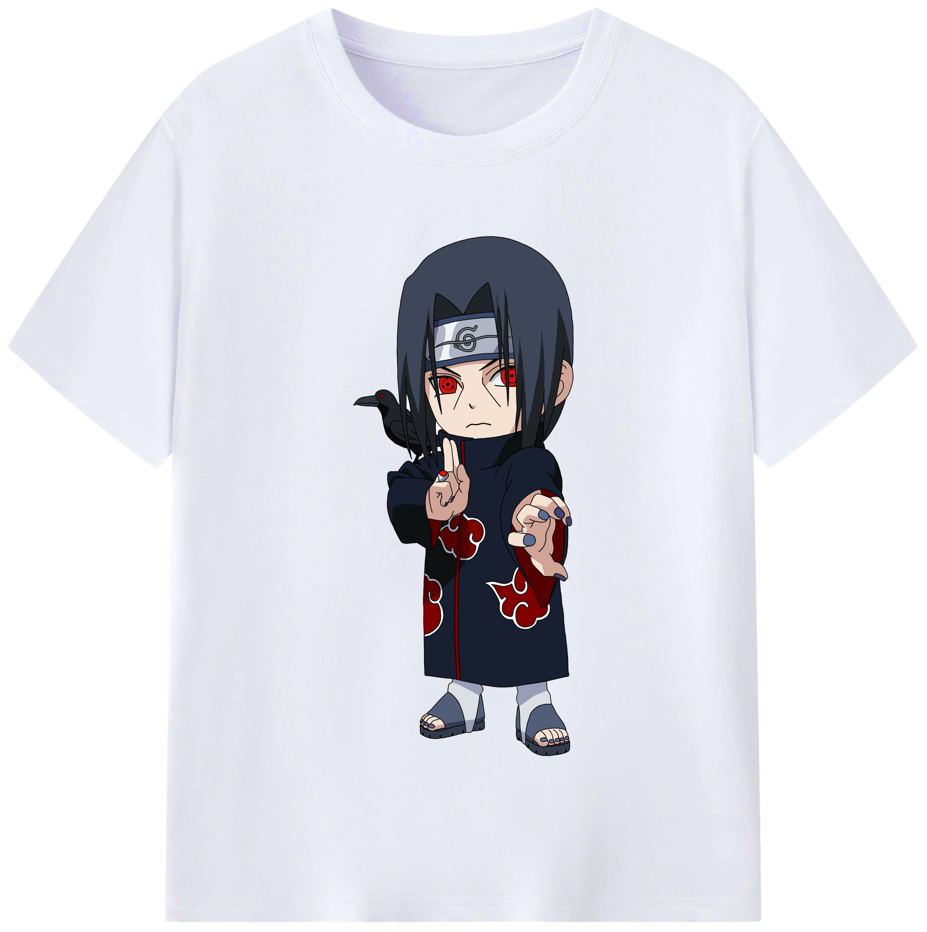 （画像用） NARUTO -ナルト- うちは イタチ Uchiha Itachi レディースカジュアルプリントTシャツ（綿100％）