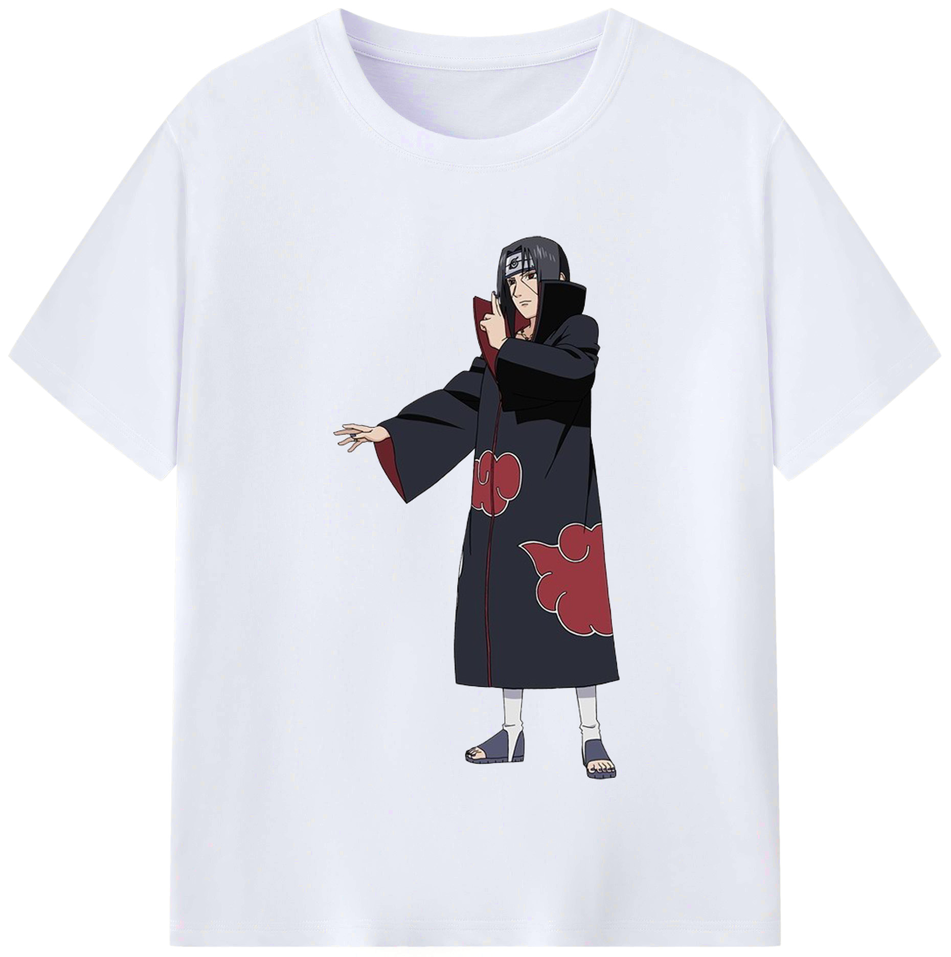 （画像用） NARUTO -ナルト- うちは イタチ Uchiha Itachi レディースカジュアルプリントTシャツ（綿100％）