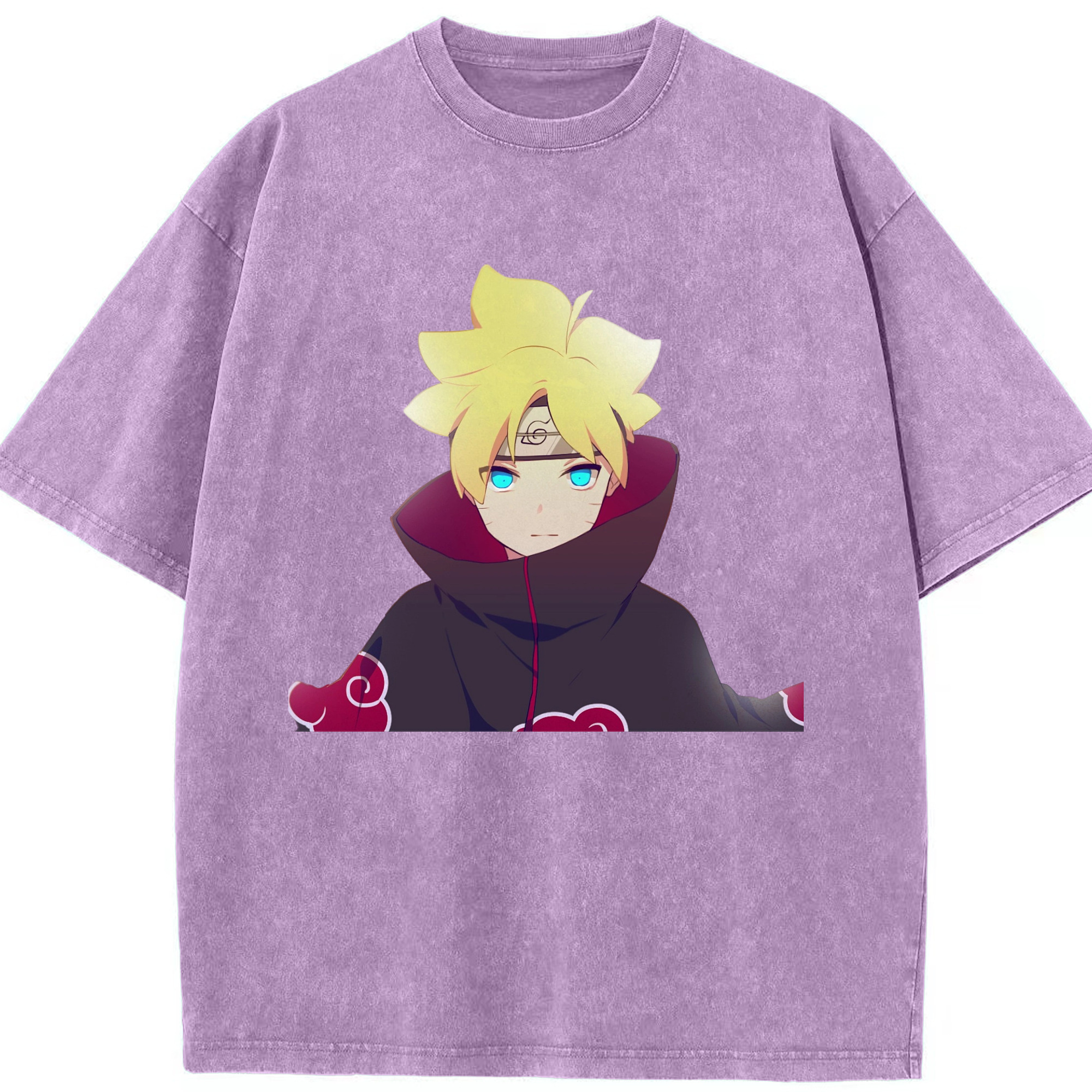 （画像用） NARUTO -ナルト- うずまき ボルト Uzumaki Boruto 綿100% ヴィンテージ風 半袖Tシャツ（フロントプリント）