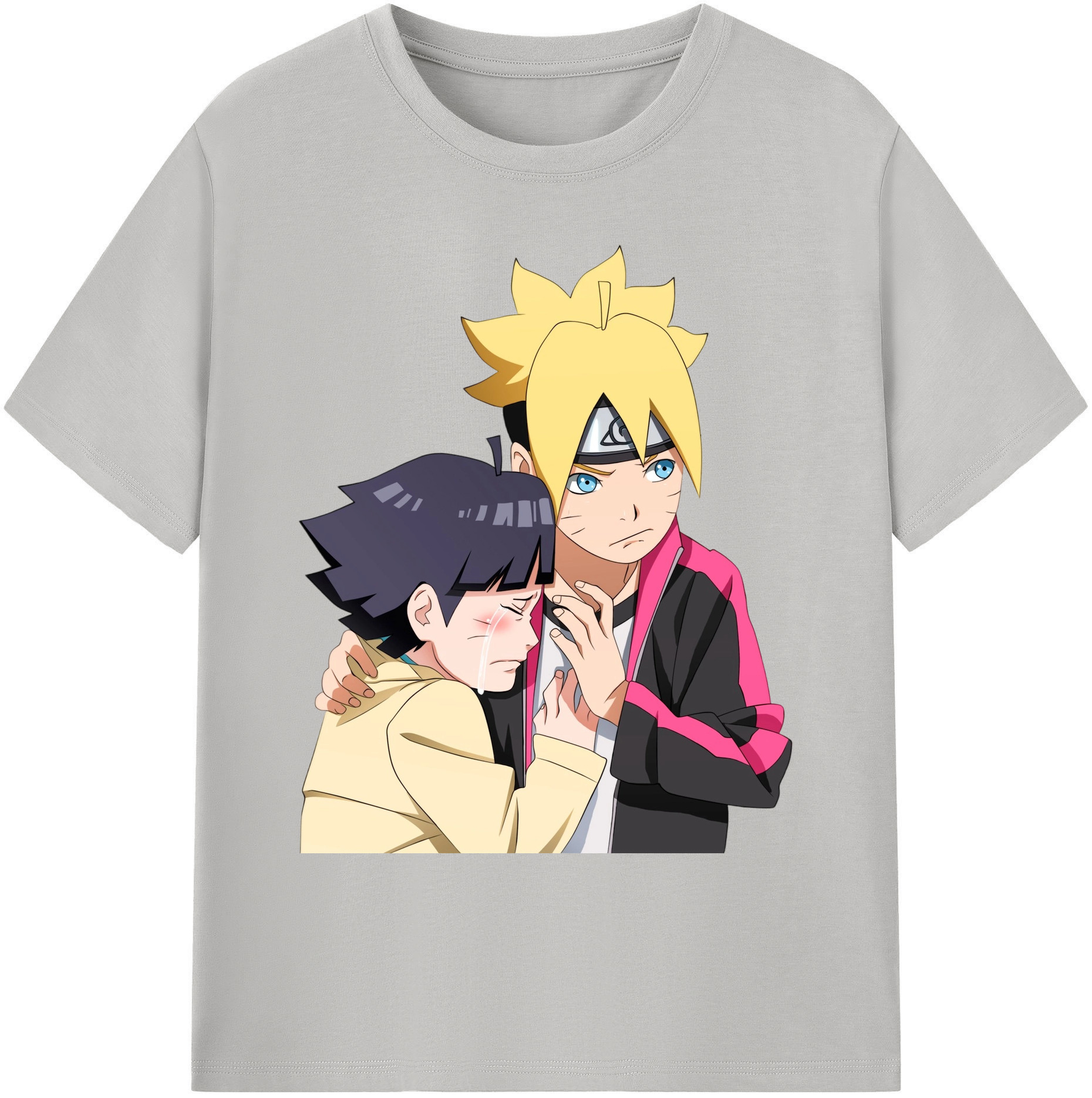 （画像用） NARUTO -ナルト- うずまき ボルト Uzumaki Boruto 綿100％ メンズ半袖Tシャツ｜肌触りやわらか＆通気性