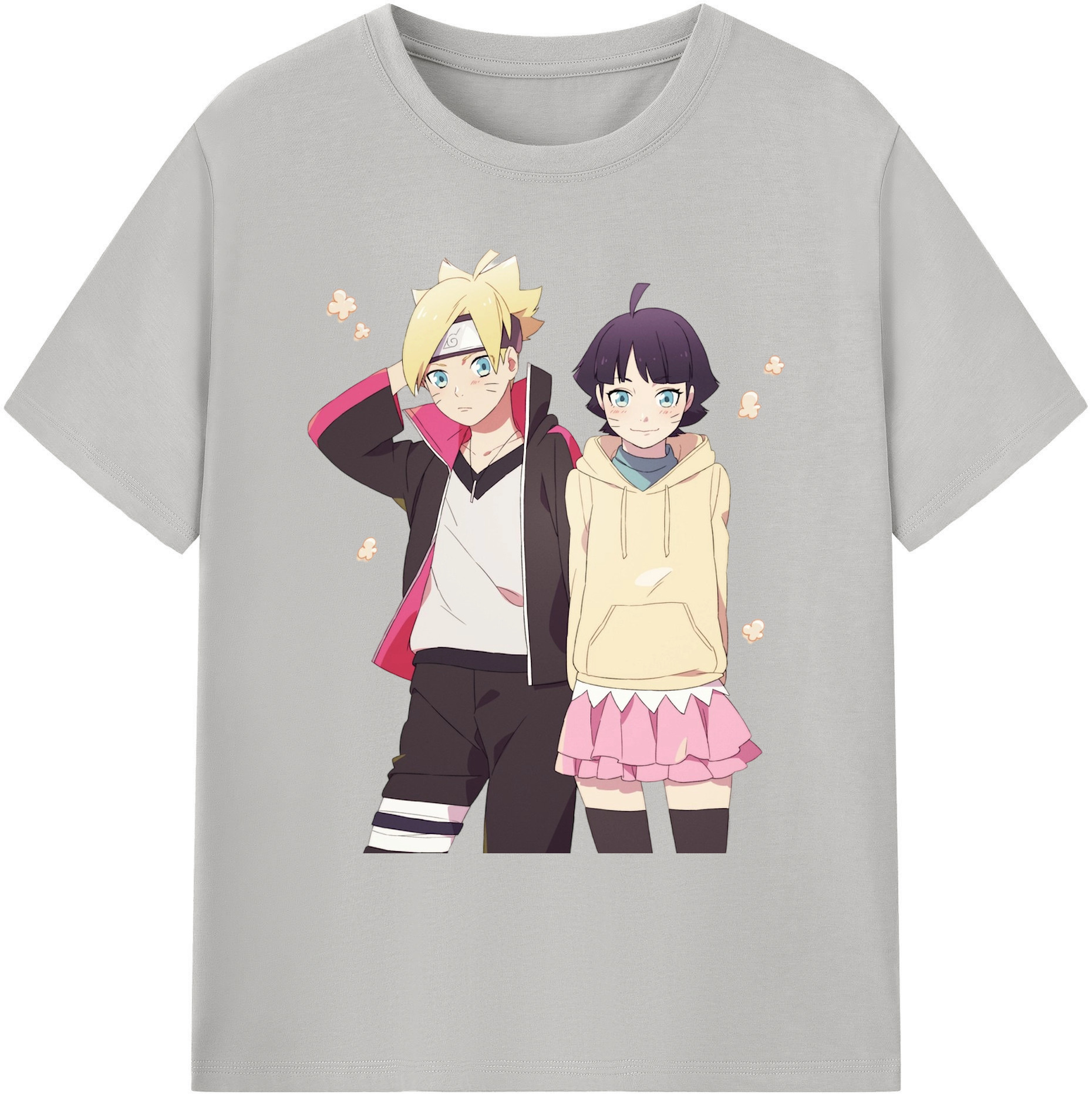 （画像用） NARUTO -ナルト- うずまき ボルト Uzumaki Boruto 綿100％ メンズ半袖Tシャツ｜肌触りやわらか＆通気性