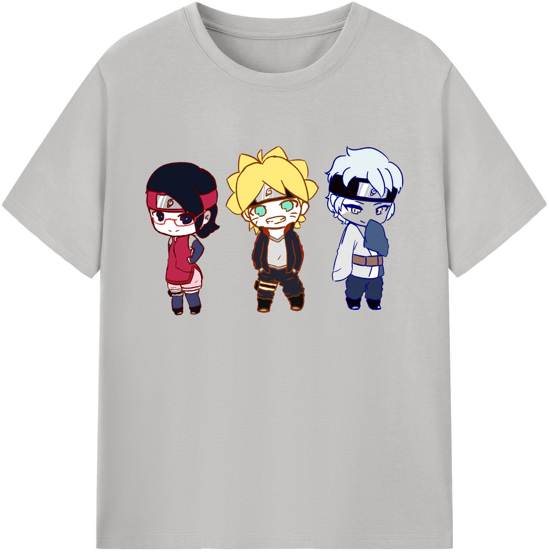 （画像用） NARUTO -ナルト- うずまき ボルト Uzumaki Boruto 綿100％ メンズ半袖Tシャツ｜肌触りやわらか＆通気性