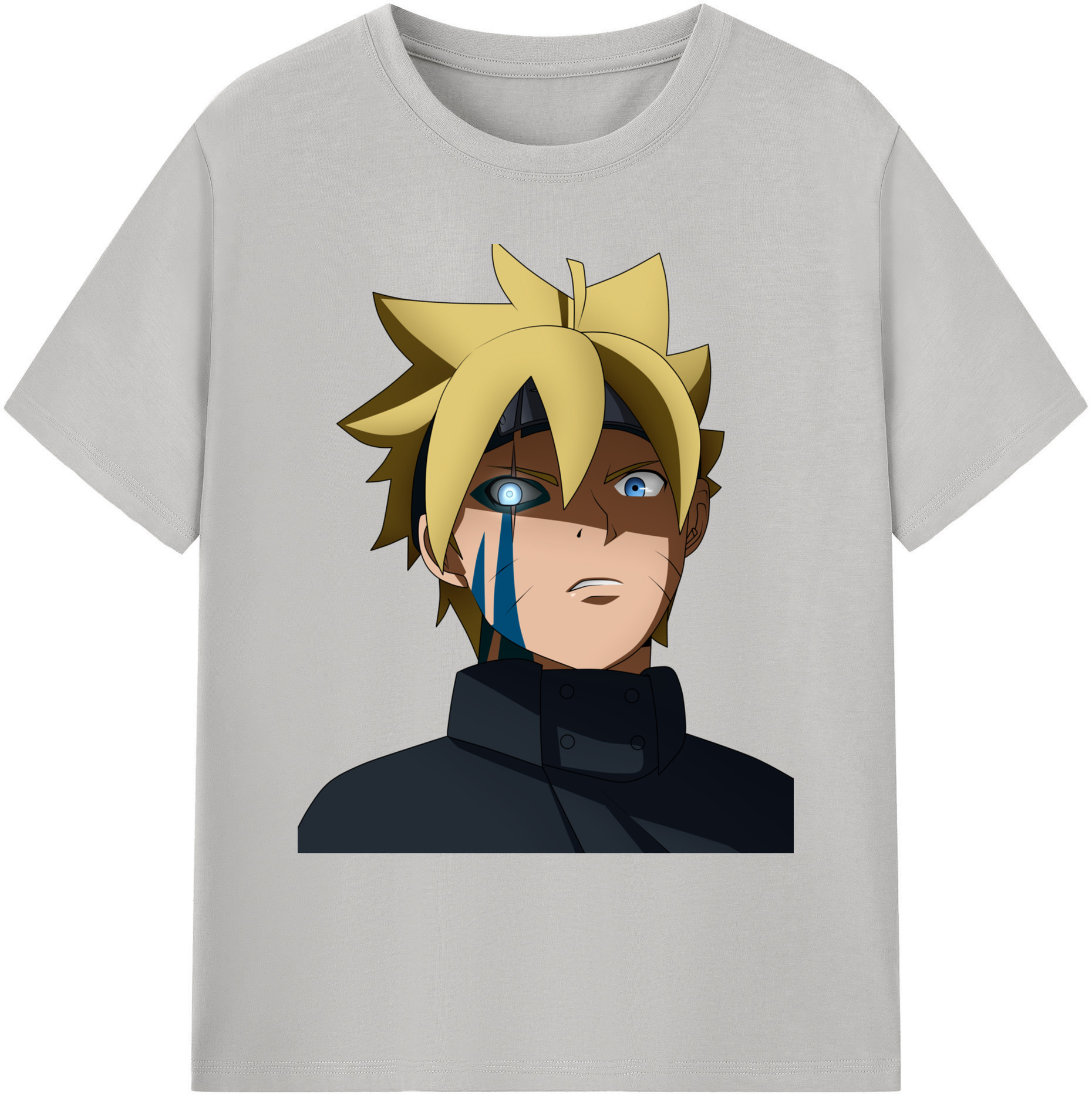 （画像用） NARUTO -ナルト- うずまき ボルト Uzumaki Boruto 綿100％ メンズ半袖Tシャツ｜肌触りやわらか＆通気性