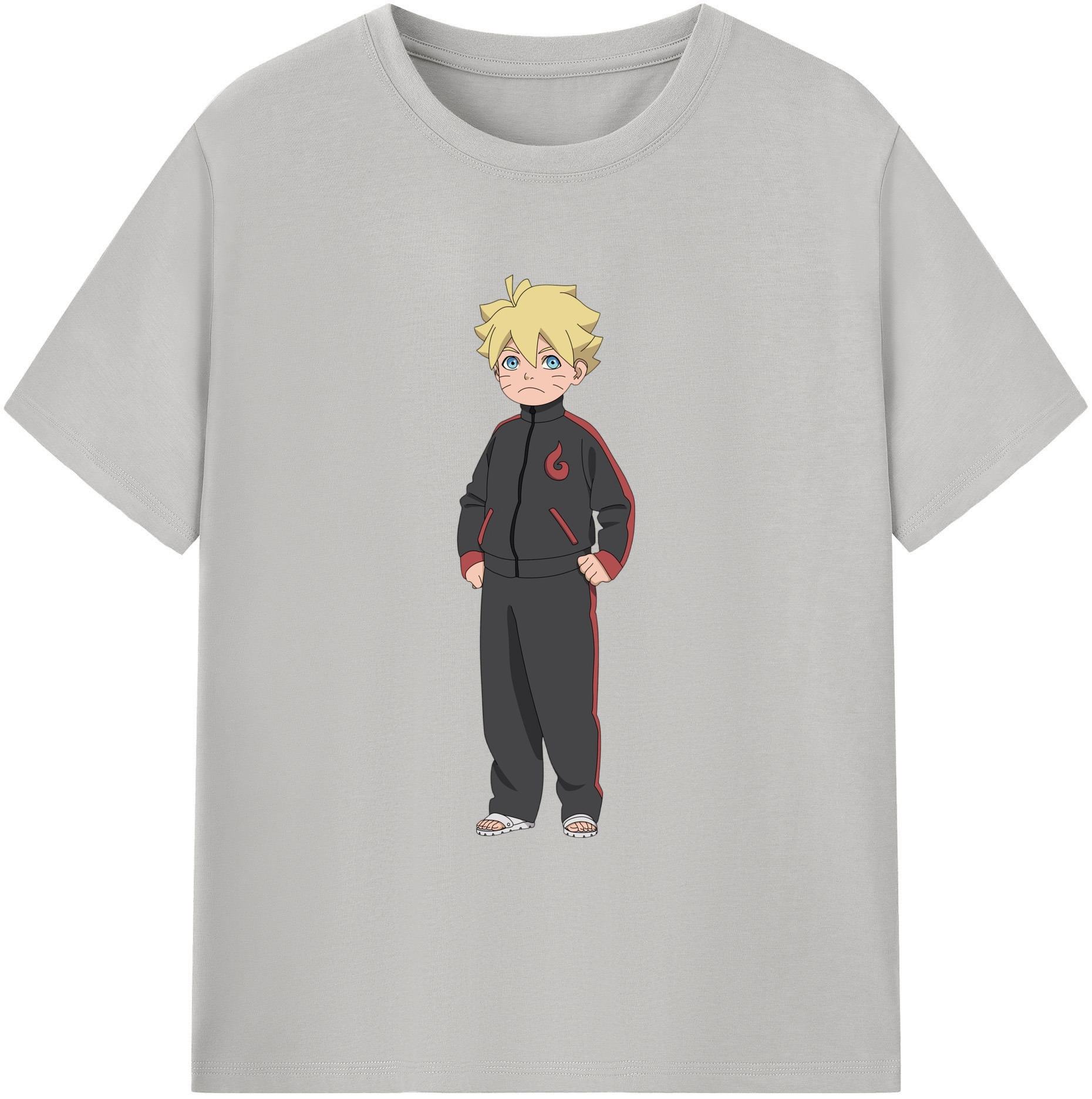 （画像用） NARUTO -ナルト- うずまき ボルト Uzumaki Boruto 綿100％ メンズ半袖Tシャツ｜肌触りやわらか＆通気性