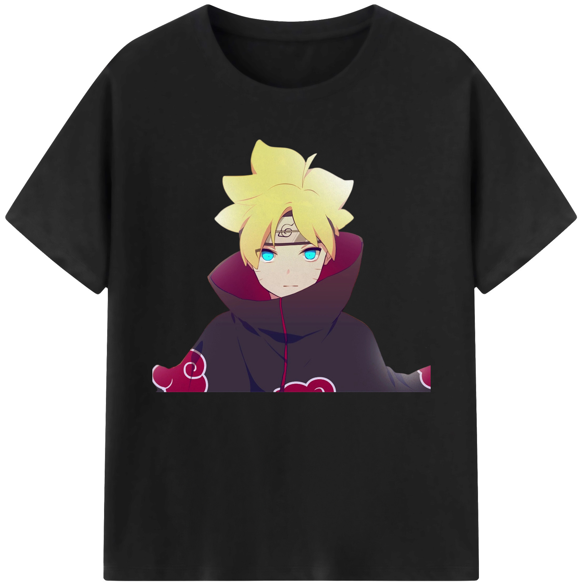 （画像用） NARUTO -ナルト- うずまき ボルト Uzumaki Boruto 綿100％ メンズ半袖Tシャツ｜肌触りやわらか＆通気性