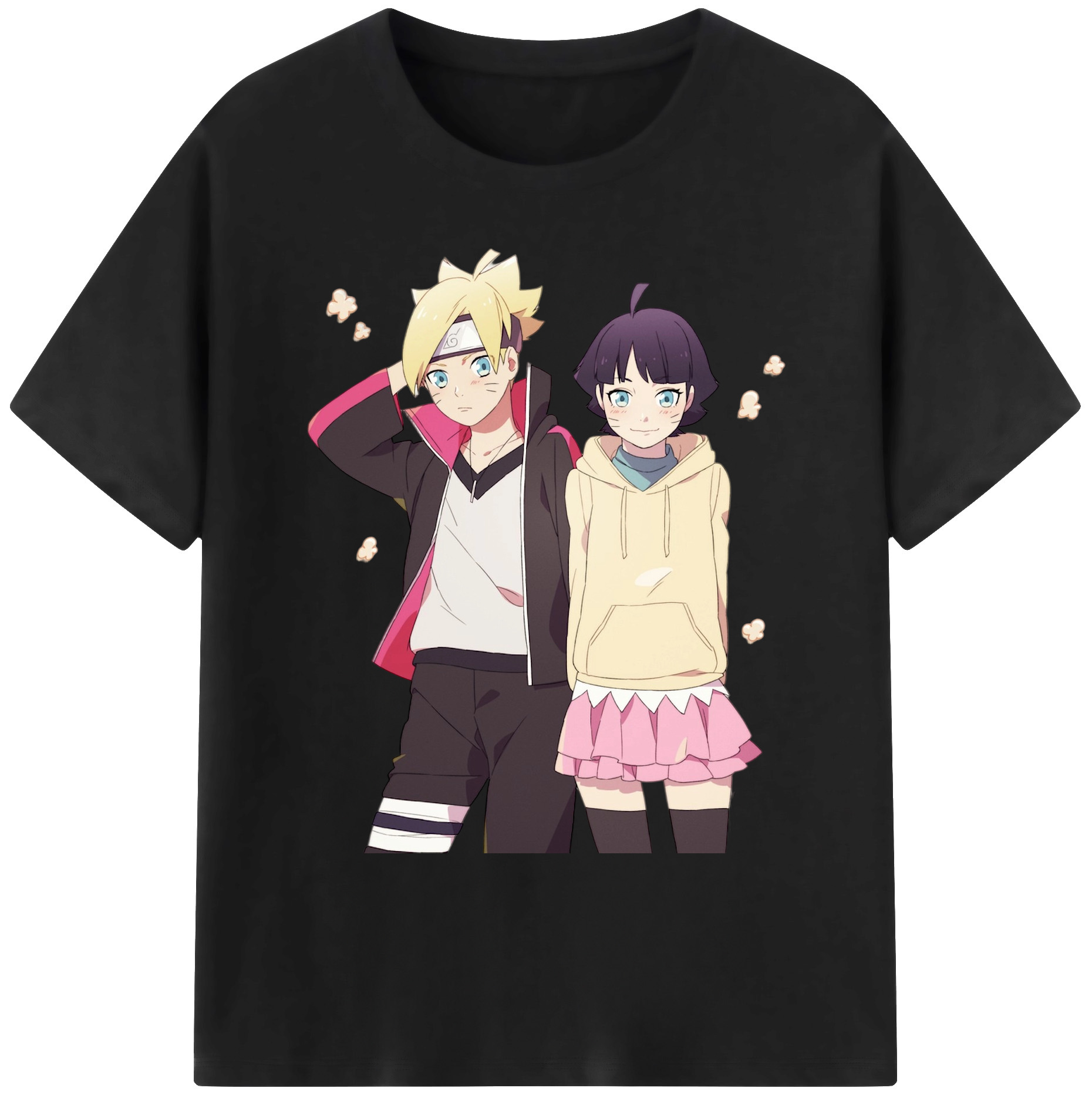 （画像用） NARUTO -ナルト- うずまき ボルト Uzumaki Boruto 綿100％ メンズ半袖Tシャツ｜肌触りやわらか＆通気性