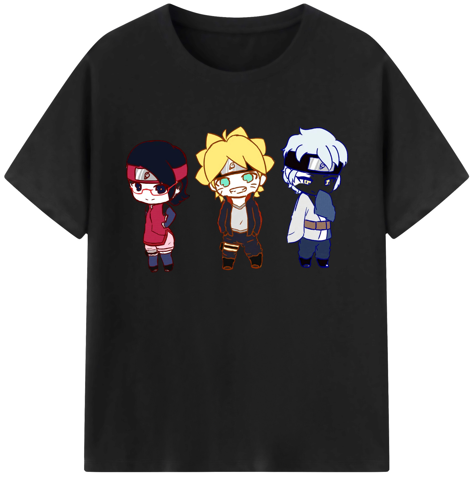 （画像用） NARUTO -ナルト- うずまき ボルト Uzumaki Boruto 綿100％ メンズ半袖Tシャツ｜肌触りやわらか＆通気性