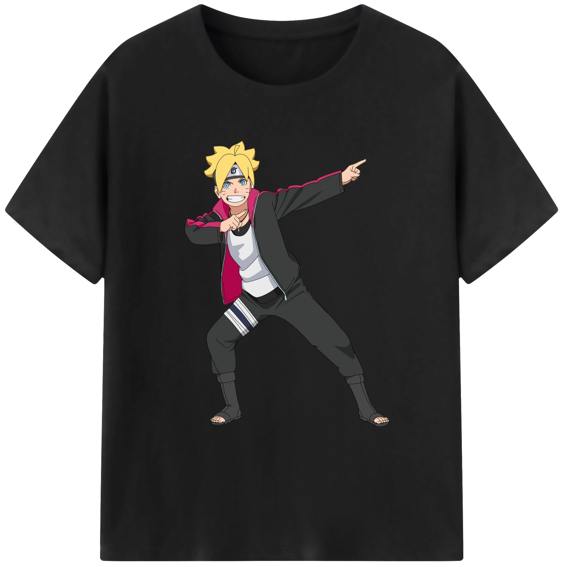 （画像用） NARUTO -ナルト- うずまき ボルト Uzumaki Boruto 綿100％ メンズ半袖Tシャツ｜肌触りやわらか＆通気性