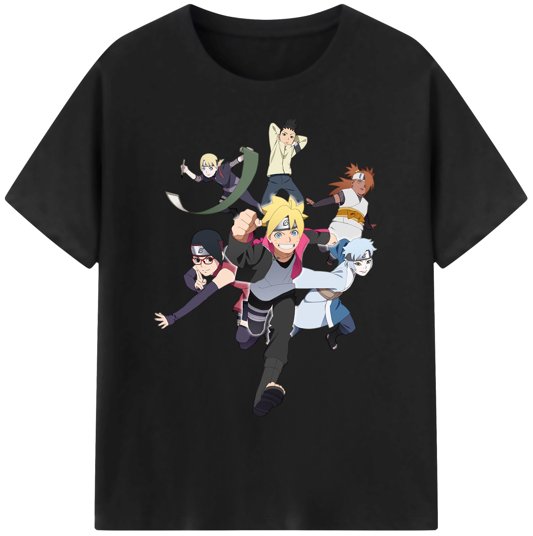 （画像用） NARUTO -ナルト- うずまき ボルト Uzumaki Boruto 綿100％ メンズ半袖Tシャツ｜肌触りやわらか＆通気性