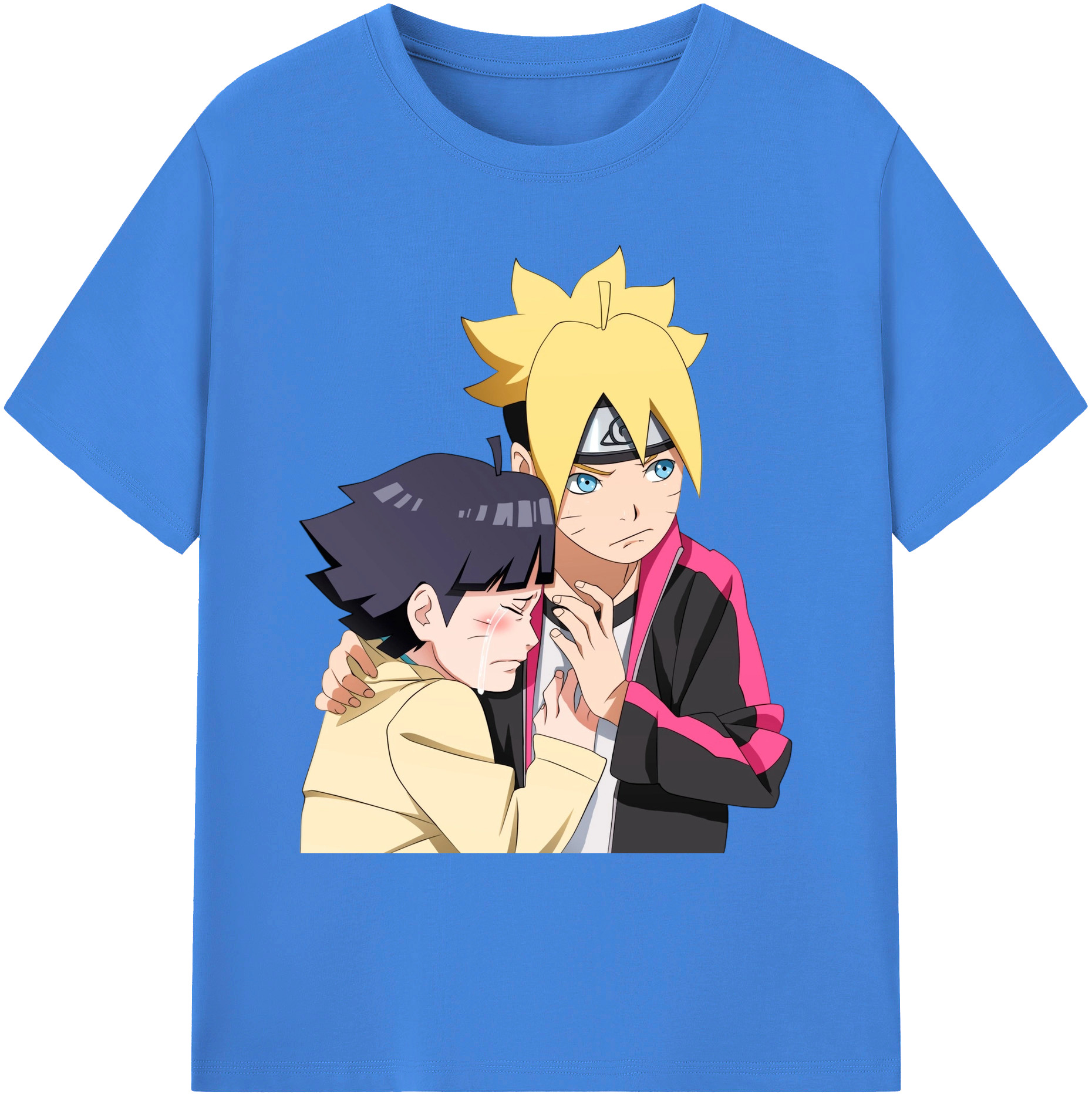 （画像用） NARUTO -ナルト- うずまき ボルト Uzumaki Boruto 綿100％ メンズ半袖Tシャツ｜肌触りやわらか＆通気性