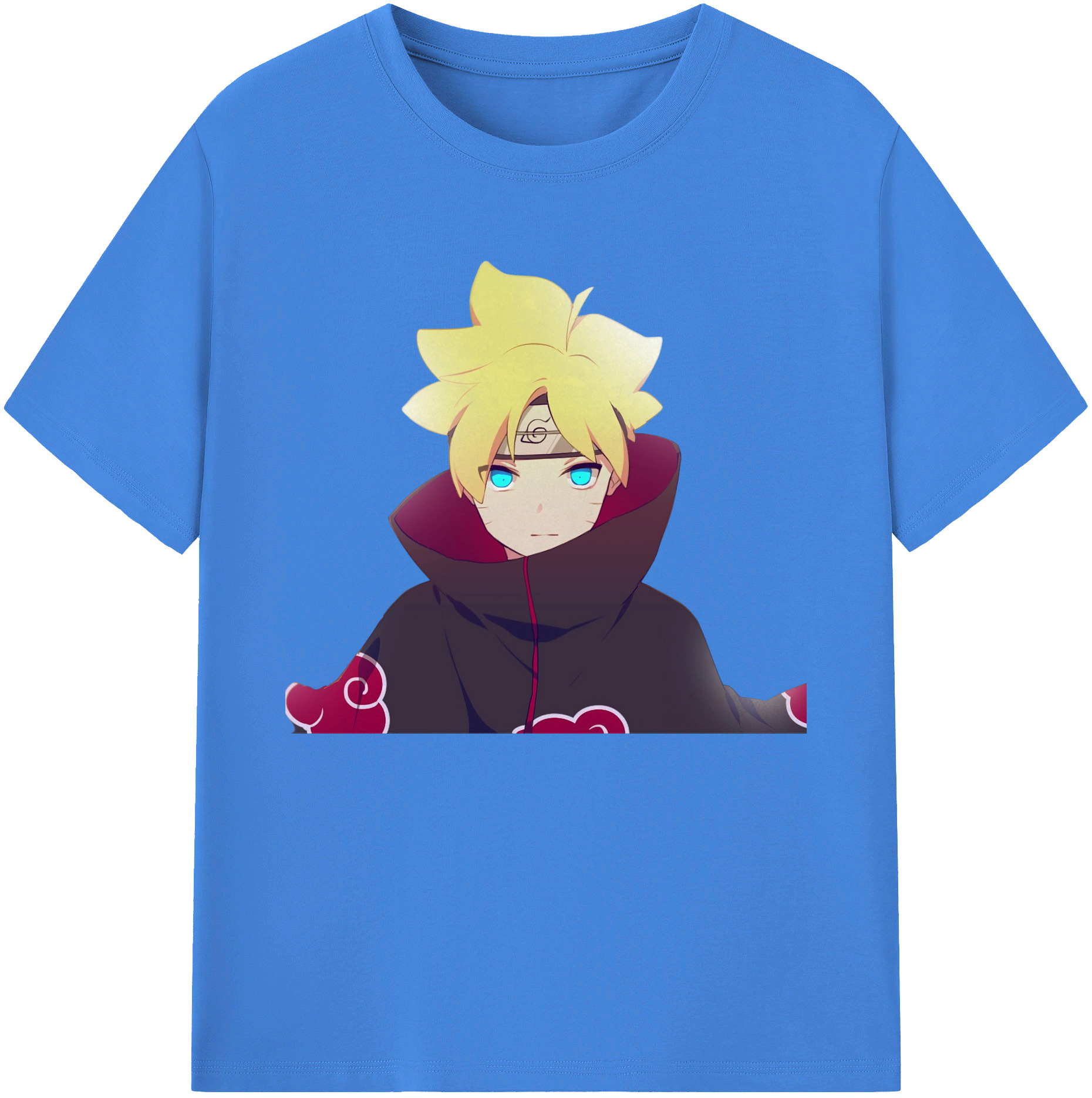 （画像用） NARUTO -ナルト- うずまき ボルト Uzumaki Boruto 綿100％ メンズ半袖Tシャツ｜肌触りやわらか＆通気性