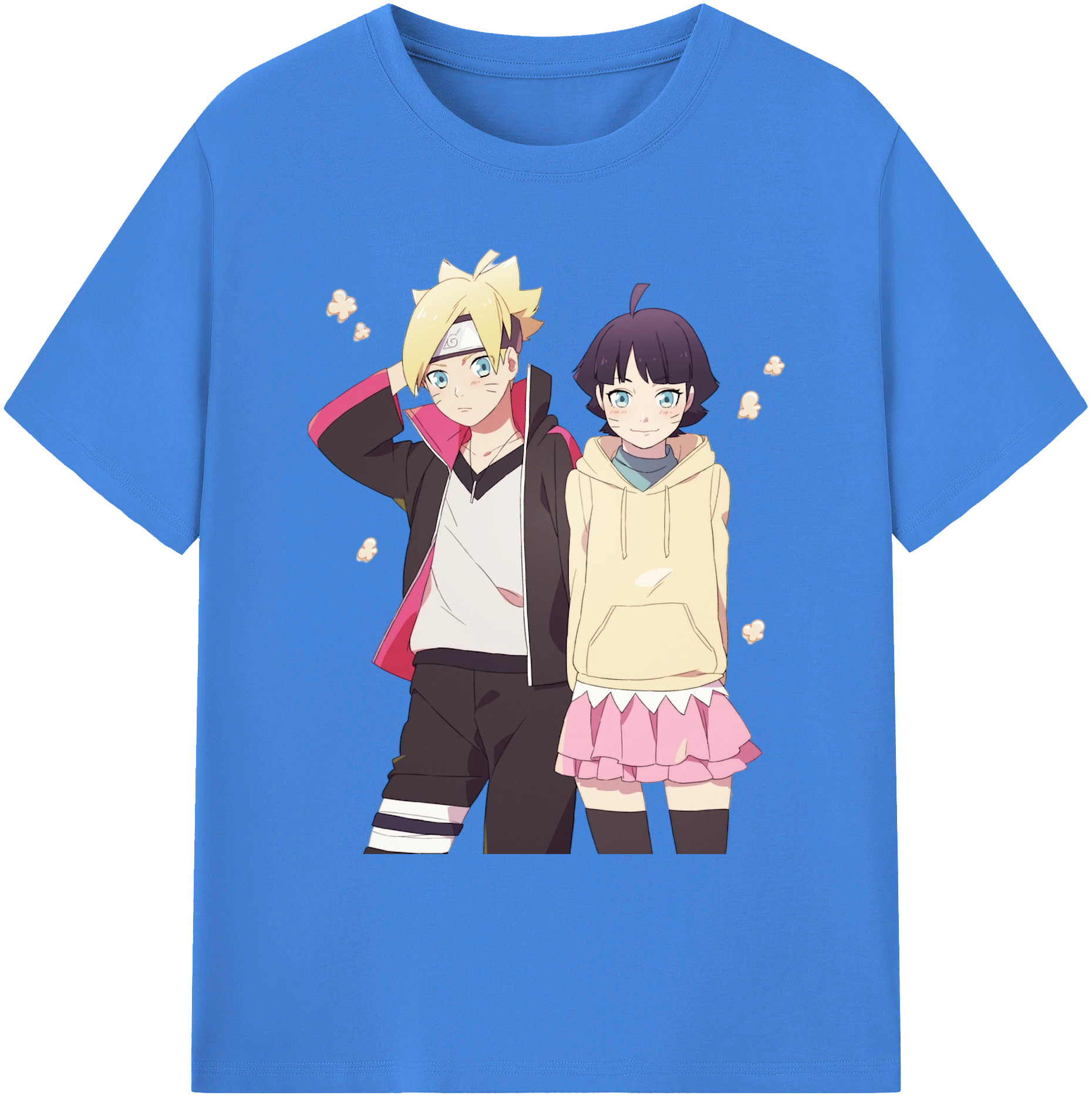（画像用） NARUTO -ナルト- うずまき ボルト Uzumaki Boruto 綿100％ メンズ半袖Tシャツ｜肌触りやわらか＆通気性