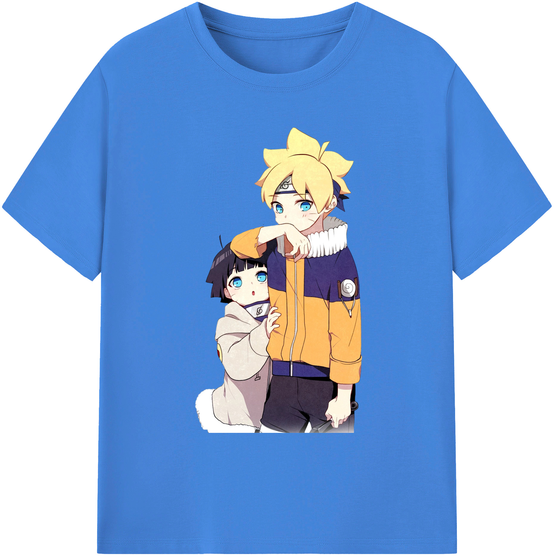 （画像用） NARUTO -ナルト- うずまき ボルト Uzumaki Boruto 綿100％ メンズ半袖Tシャツ｜肌触りやわらか＆通気性