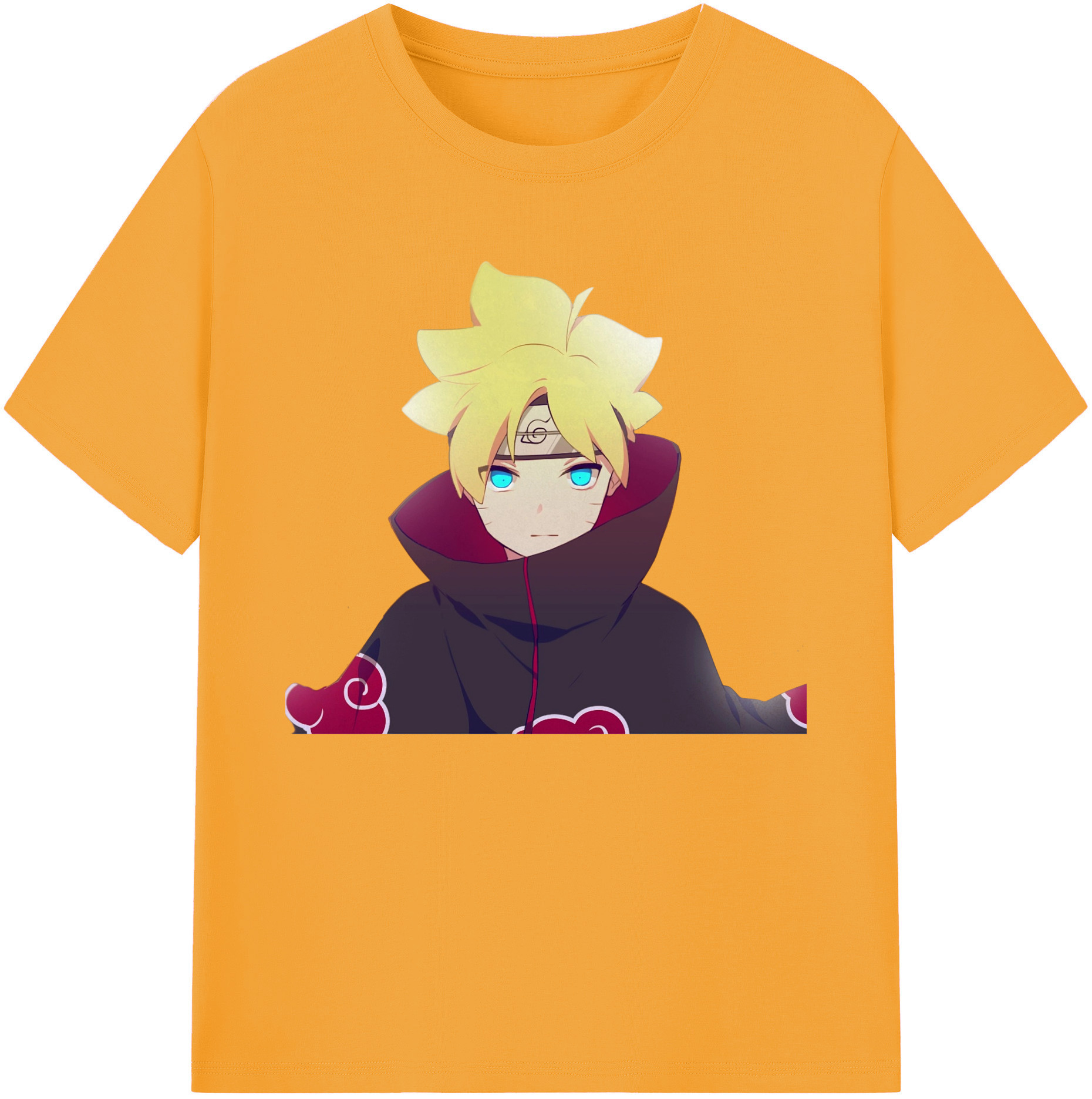 （画像用） NARUTO -ナルト- うずまき ボルト Uzumaki Boruto 綿100％ メンズ半袖Tシャツ｜肌触りやわらか＆通気性