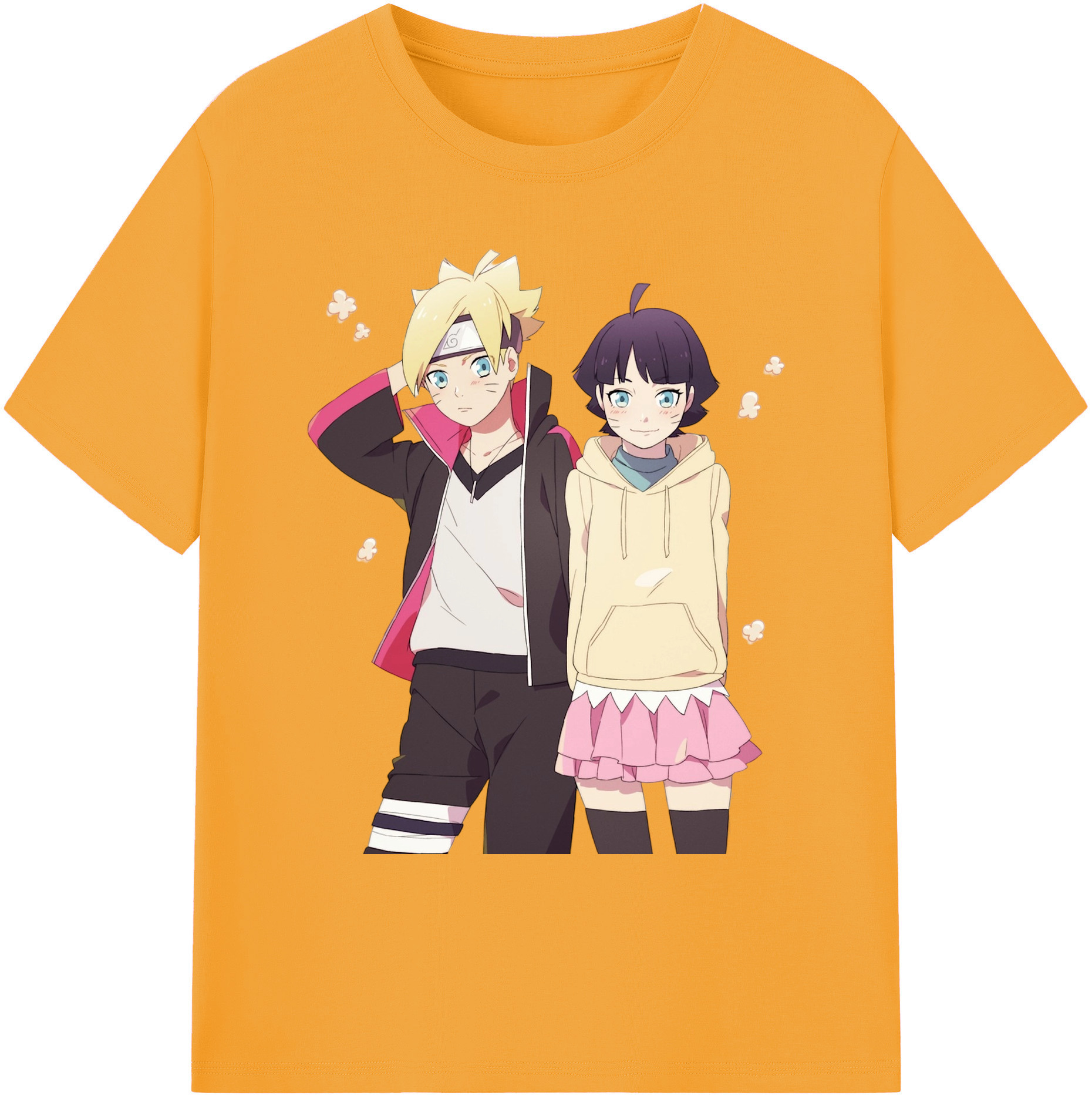 （画像用） NARUTO -ナルト- うずまき ボルト Uzumaki Boruto 綿100％ メンズ半袖Tシャツ｜肌触りやわらか＆通気性