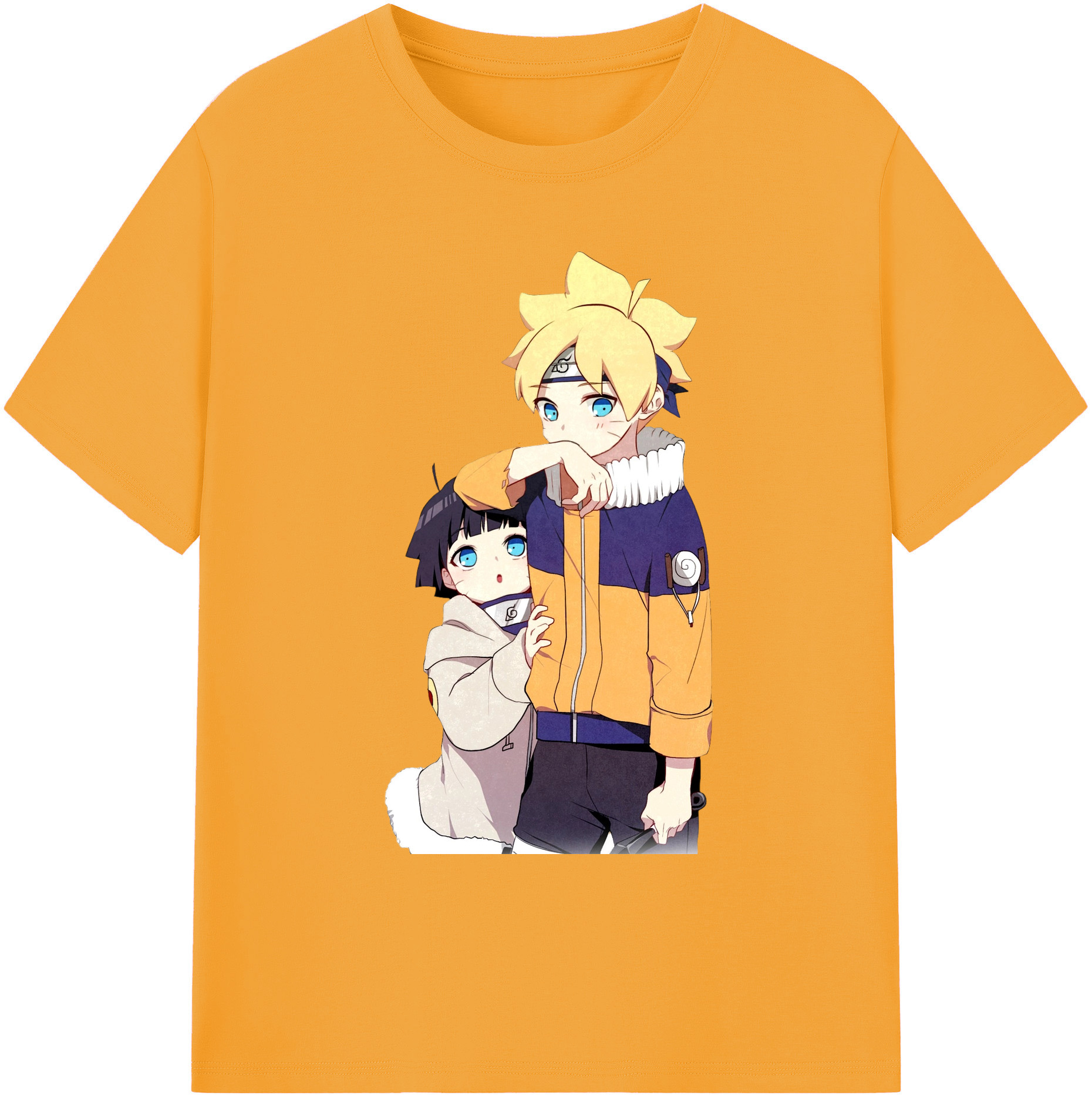 （画像用） NARUTO -ナルト- うずまき ボルト Uzumaki Boruto 綿100％ メンズ半袖Tシャツ｜肌触りやわらか＆通気性
