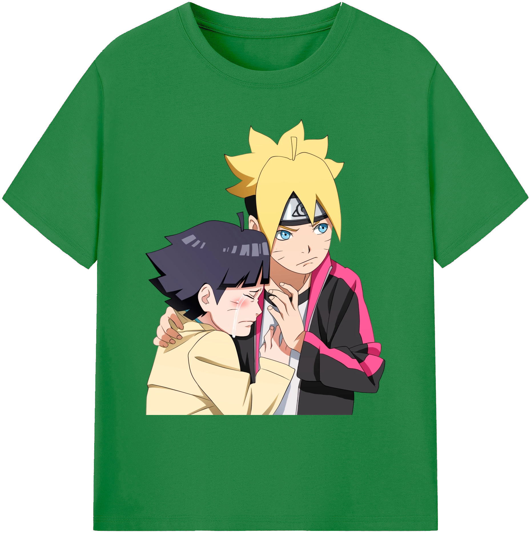 （画像用） NARUTO -ナルト- うずまき ボルト Uzumaki Boruto 綿100％ メンズ半袖Tシャツ｜肌触りやわらか＆通気性