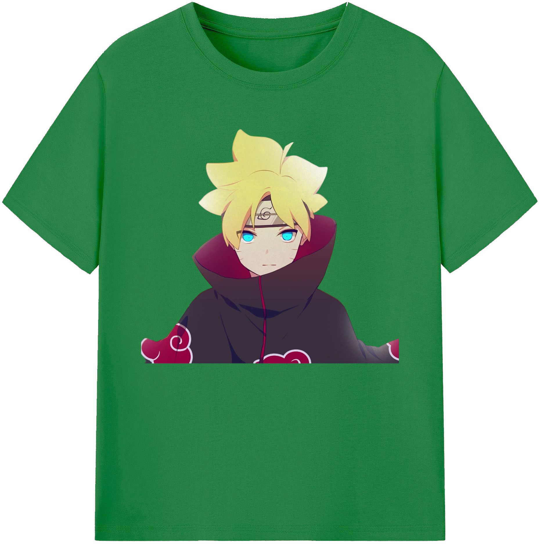 （画像用） NARUTO -ナルト- うずまき ボルト Uzumaki Boruto 綿100％ メンズ半袖Tシャツ｜肌触りやわらか＆通気性