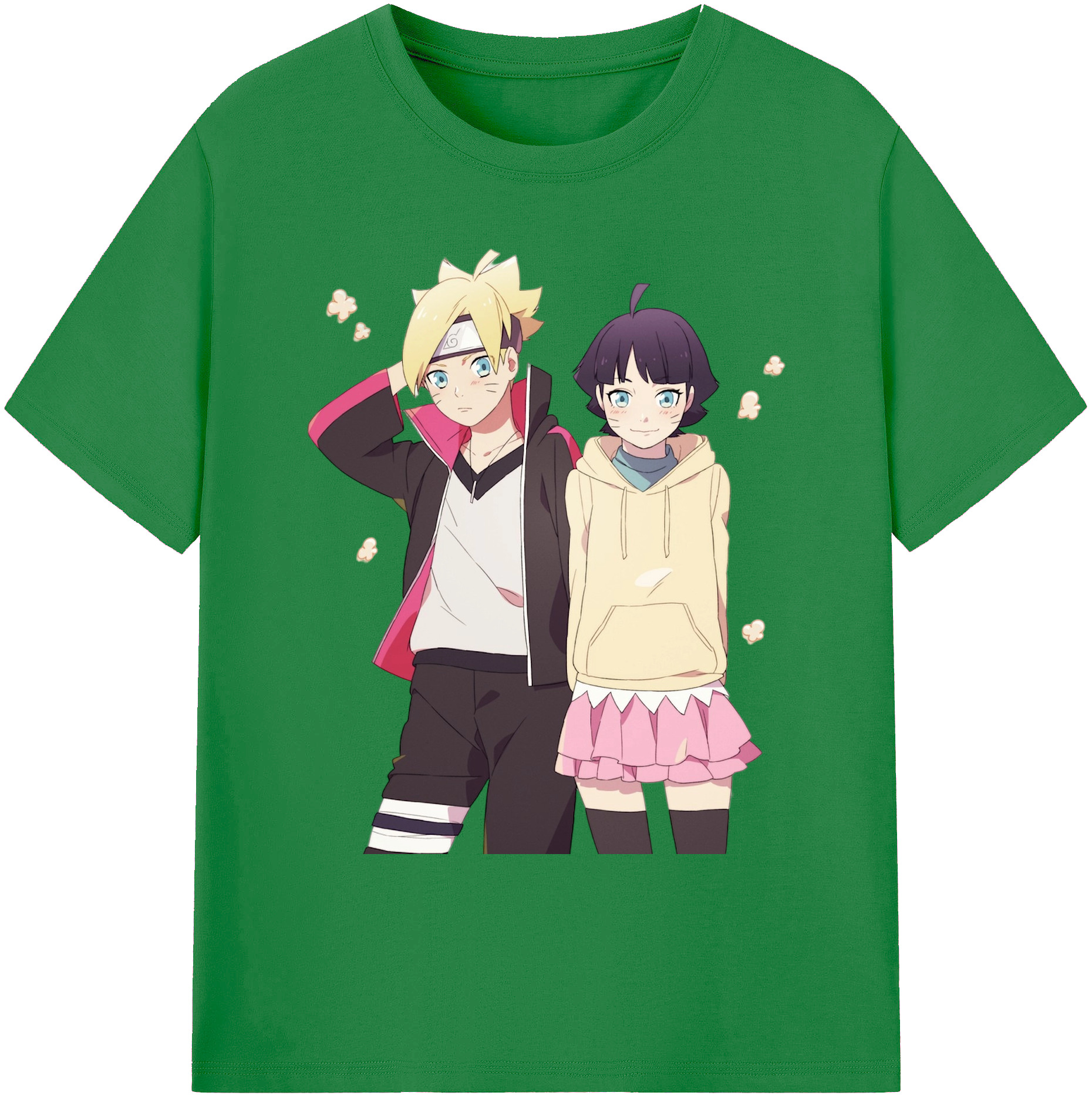 （画像用） NARUTO -ナルト- うずまき ボルト Uzumaki Boruto 綿100％ メンズ半袖Tシャツ｜肌触りやわらか＆通気性