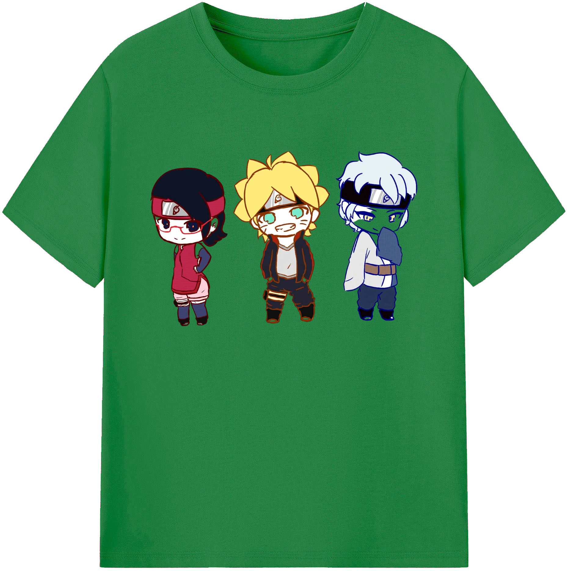 （画像用） NARUTO -ナルト- うずまき ボルト Uzumaki Boruto 綿100％ メンズ半袖Tシャツ｜肌触りやわらか＆通気性