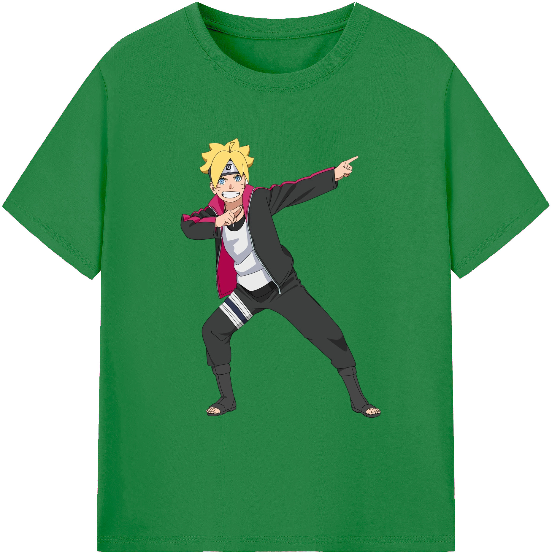 （画像用） NARUTO -ナルト- うずまき ボルト Uzumaki Boruto 綿100％ メンズ半袖Tシャツ｜肌触りやわらか＆通気性