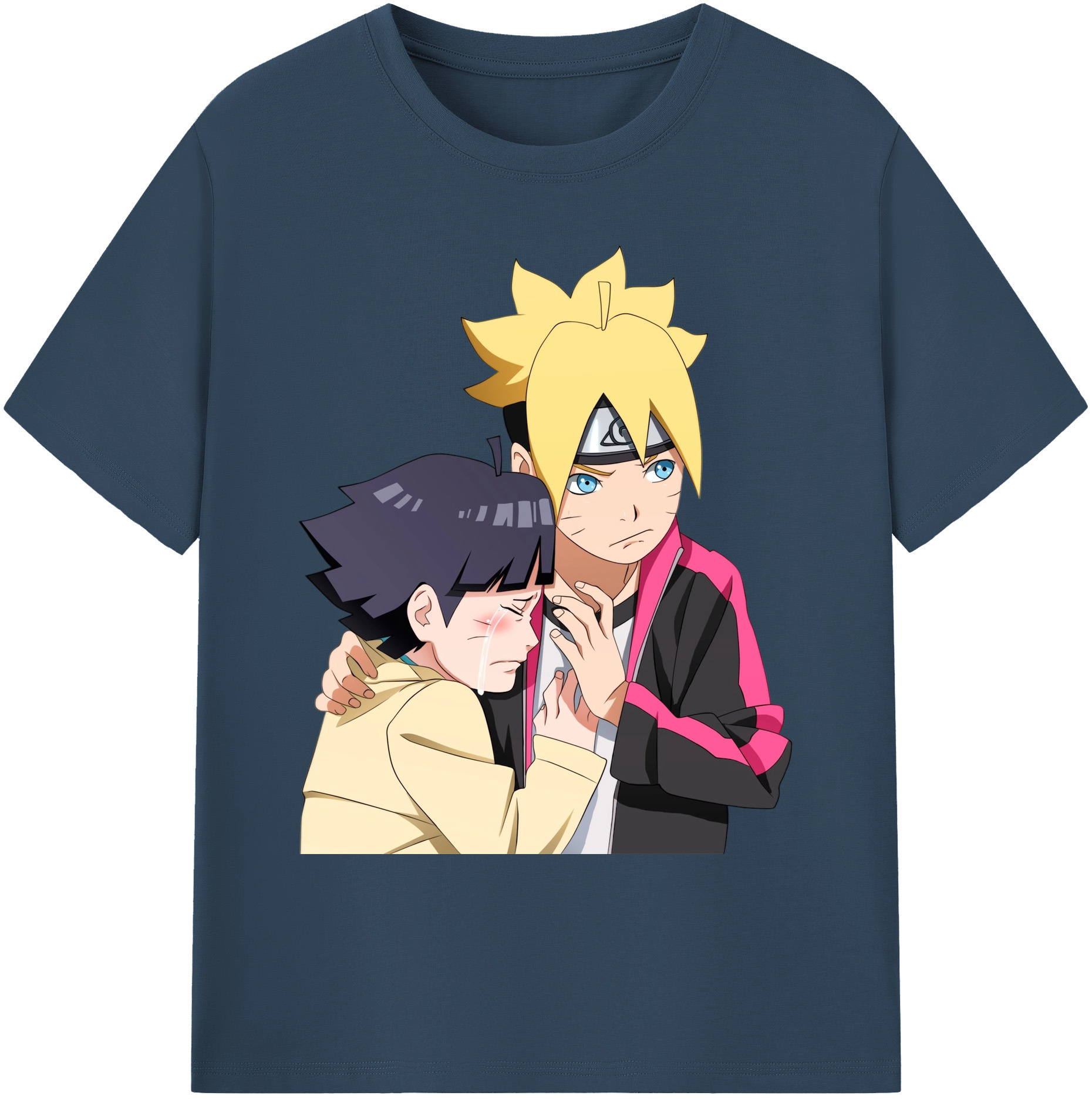 （画像用） NARUTO -ナルト- うずまき ボルト Uzumaki Boruto 綿100％ メンズ半袖Tシャツ｜肌触りやわらか＆通気性