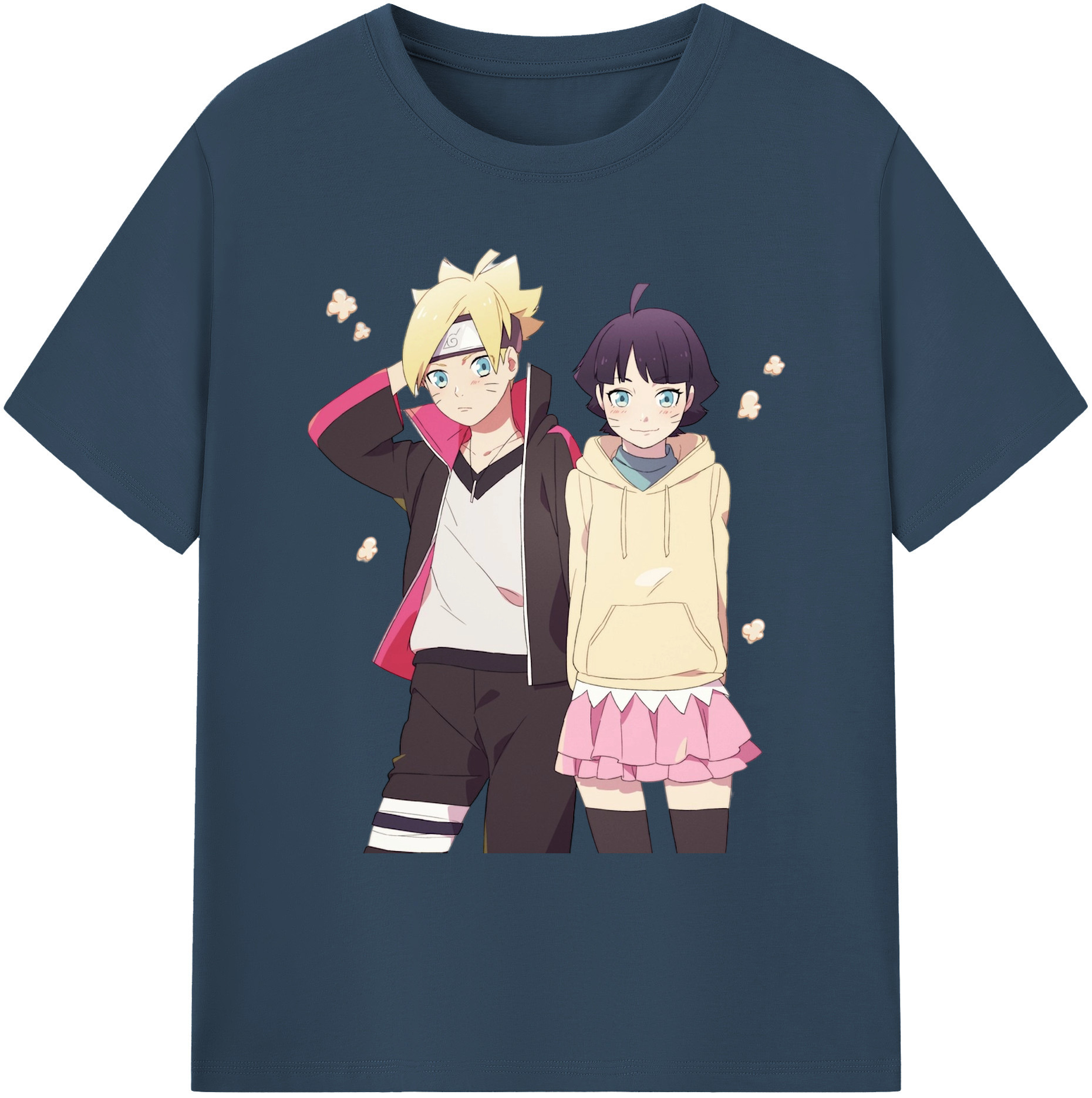 （画像用） NARUTO -ナルト- うずまき ボルト Uzumaki Boruto 綿100％ メンズ半袖Tシャツ｜肌触りやわらか＆通気性