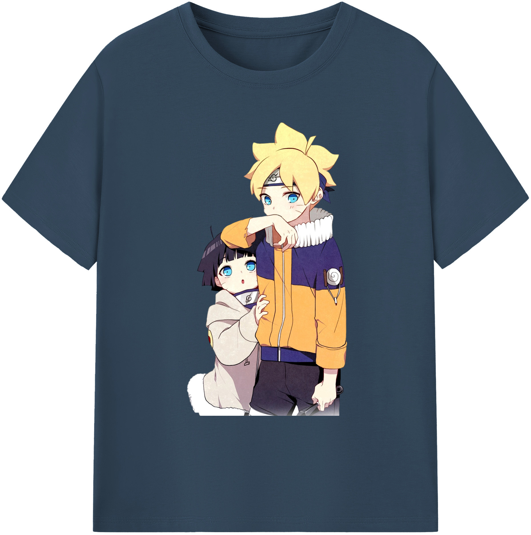 （画像用） NARUTO -ナルト- うずまき ボルト Uzumaki Boruto 綿100％ メンズ半袖Tシャツ｜肌触りやわらか＆通気性