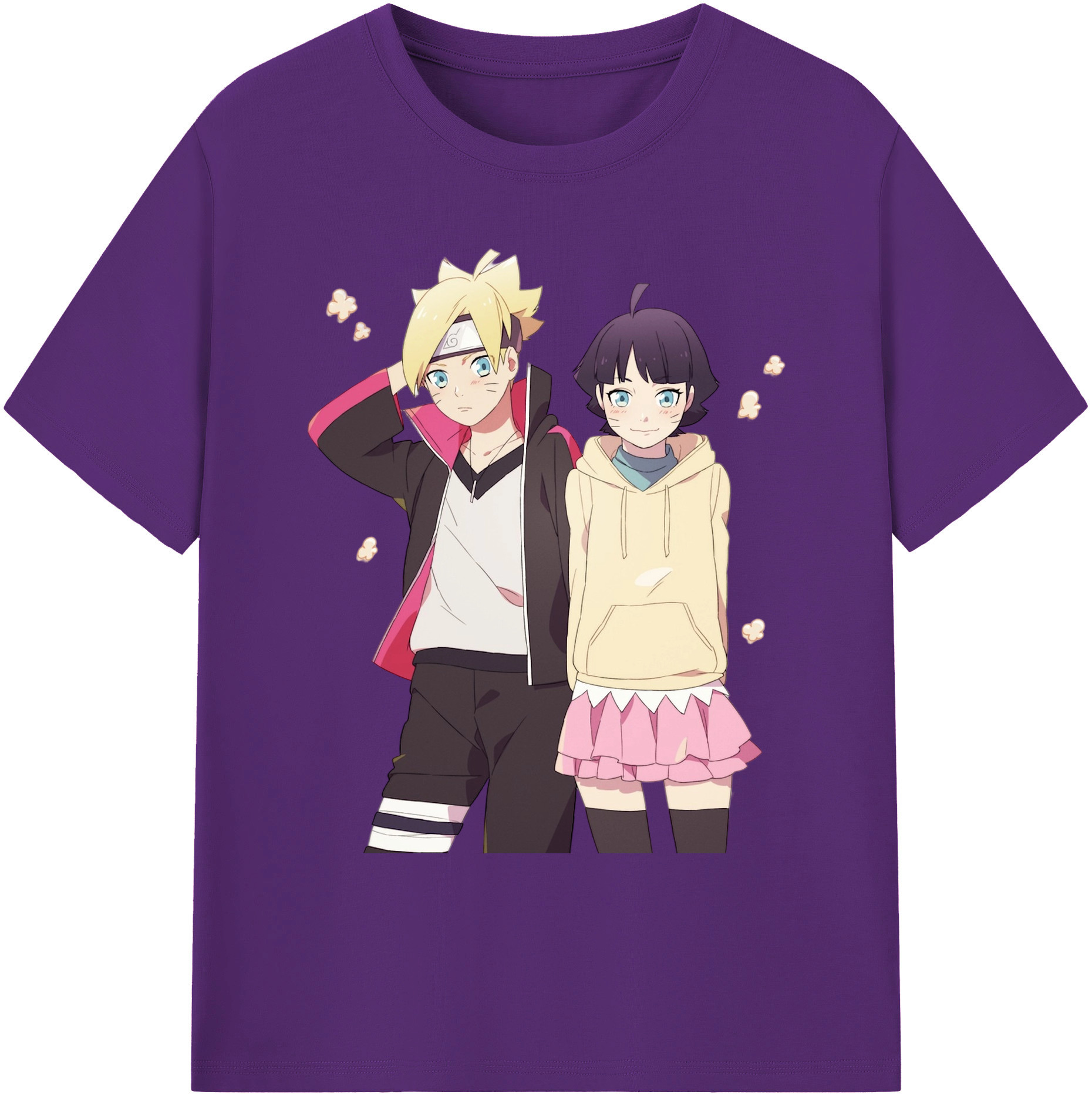（画像用） NARUTO -ナルト- うずまき ボルト Uzumaki Boruto 綿100％ メンズ半袖Tシャツ｜肌触りやわらか＆通気性