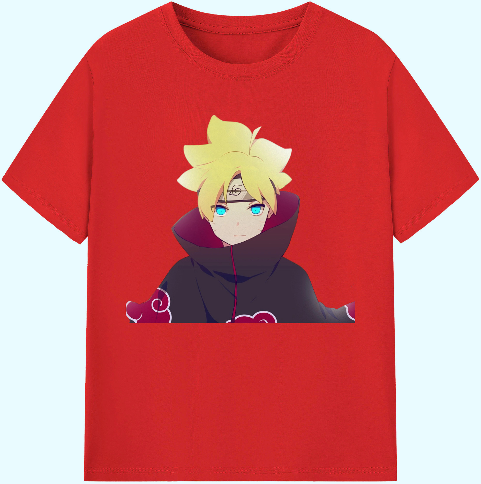（画像用） NARUTO -ナルト- うずまき ボルト Uzumaki Boruto 綿100％ メンズ半袖Tシャツ｜肌触りやわらか＆通気性