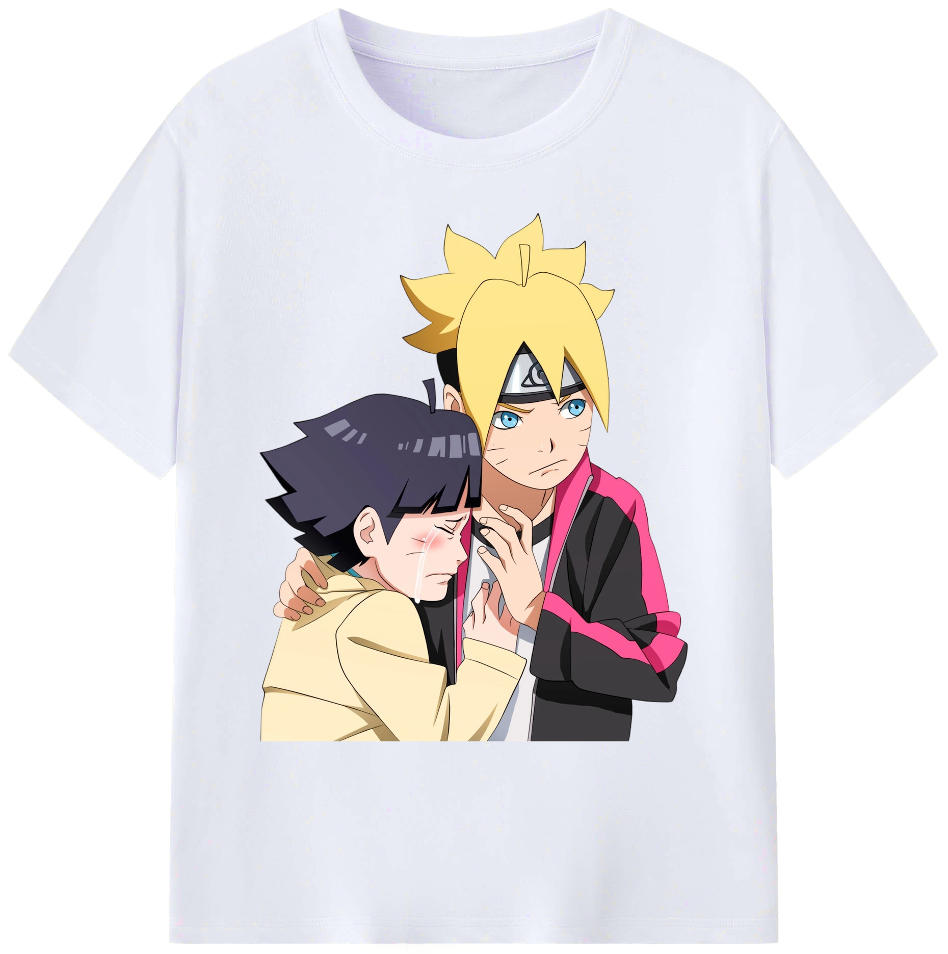 （画像用） NARUTO -ナルト- うずまき ボルト Uzumaki Boruto 綿100％ メンズ半袖Tシャツ｜肌触りやわらか＆通気性