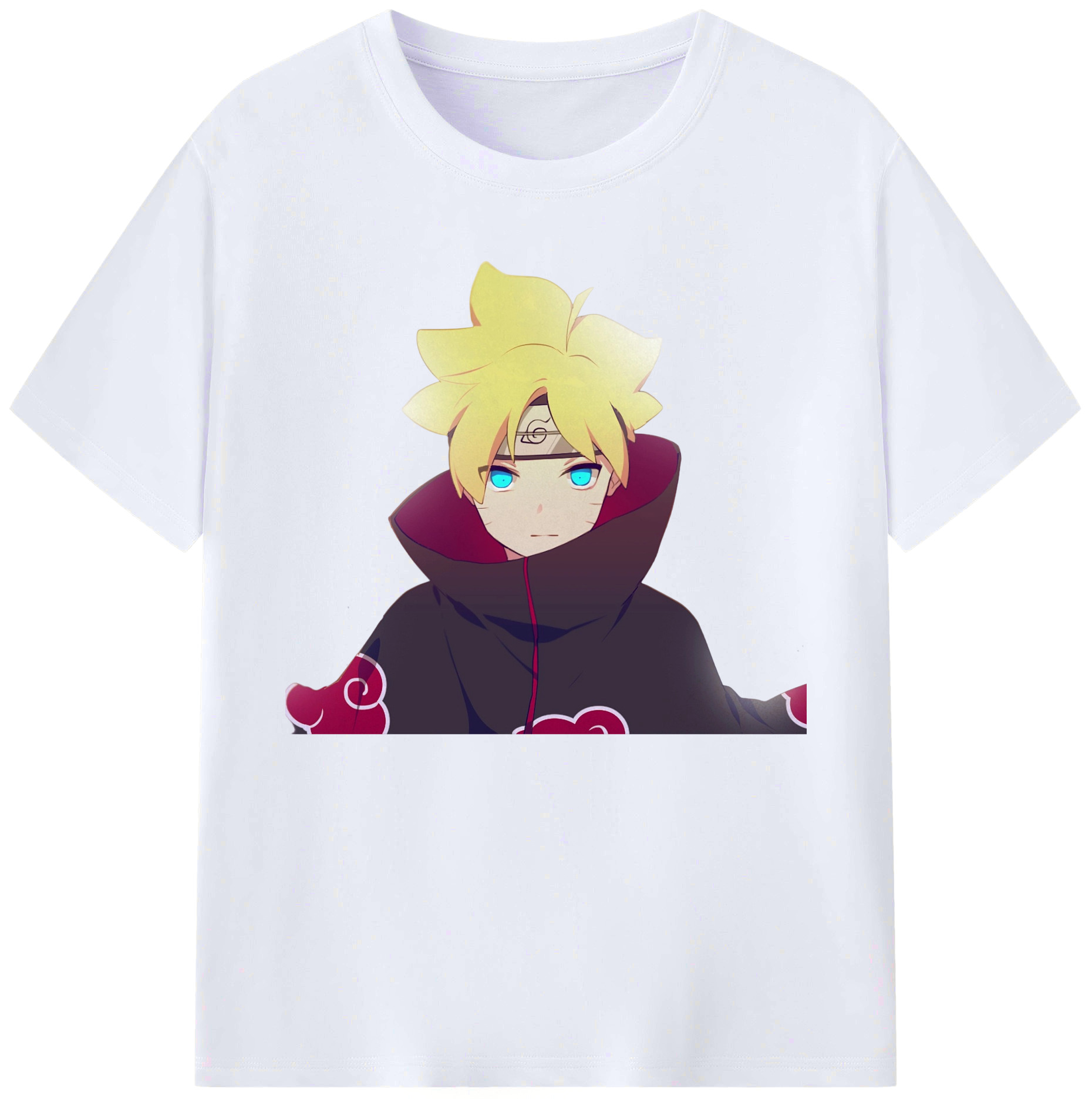 （画像用） NARUTO -ナルト- うずまき ボルト Uzumaki Boruto 綿100％ メンズ半袖Tシャツ｜肌触りやわらか＆通気性