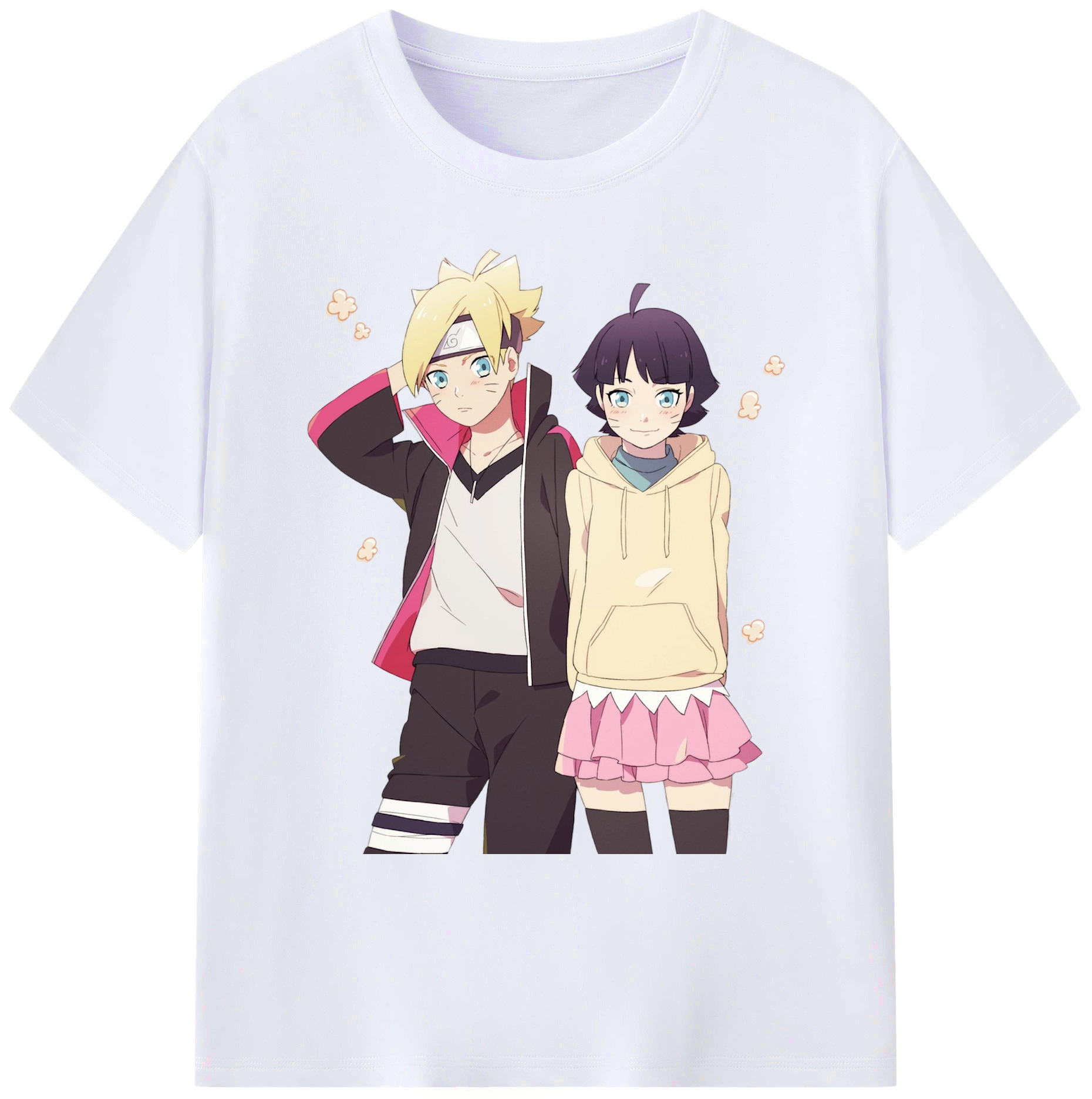 （画像用） NARUTO -ナルト- うずまき ボルト Uzumaki Boruto 綿100％ メンズ半袖Tシャツ｜肌触りやわらか＆通気性