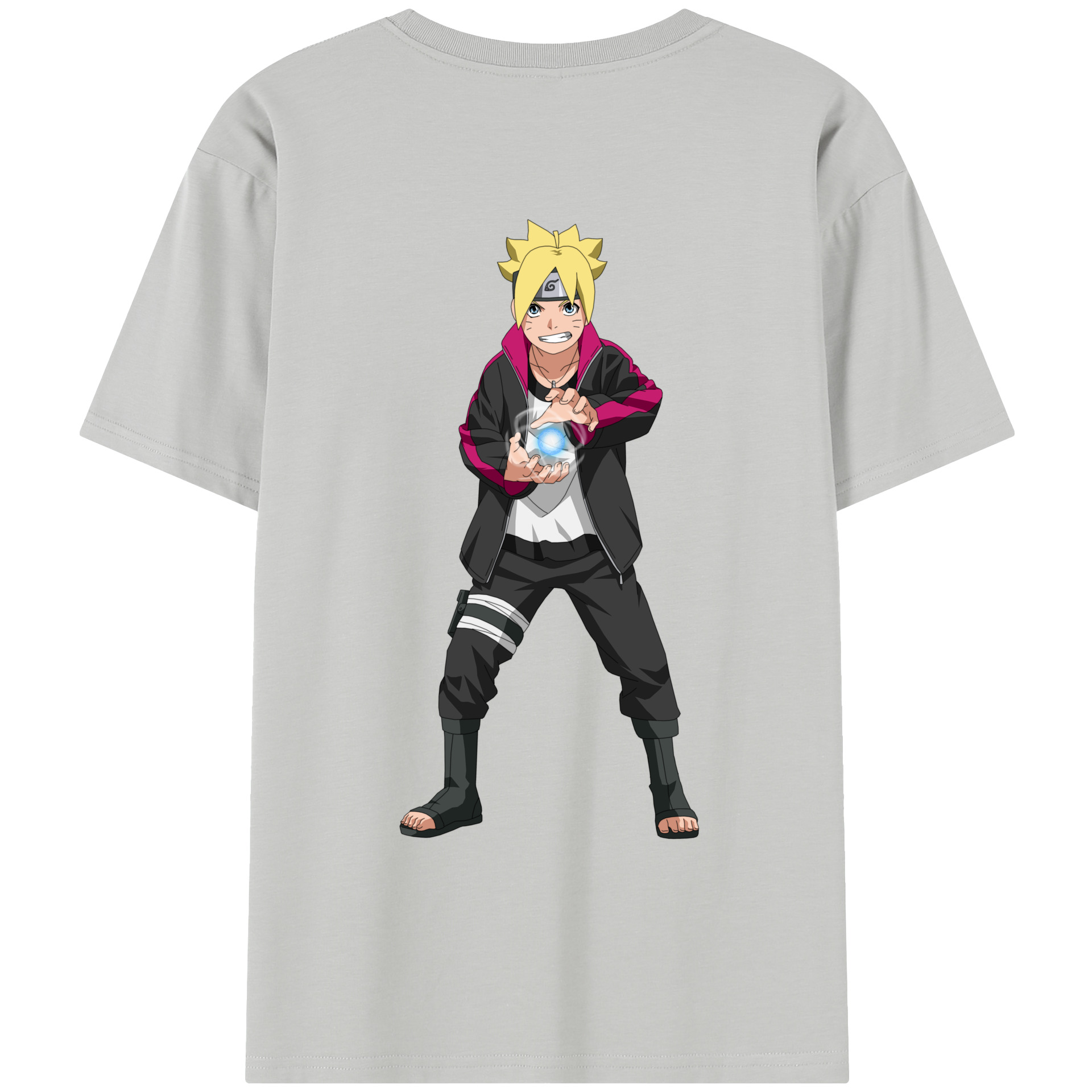 （画像用） NARUTO -ナルト- うずまき ボルト Uzumaki Boruto レディース半袖Tシャツ(バックプリント)