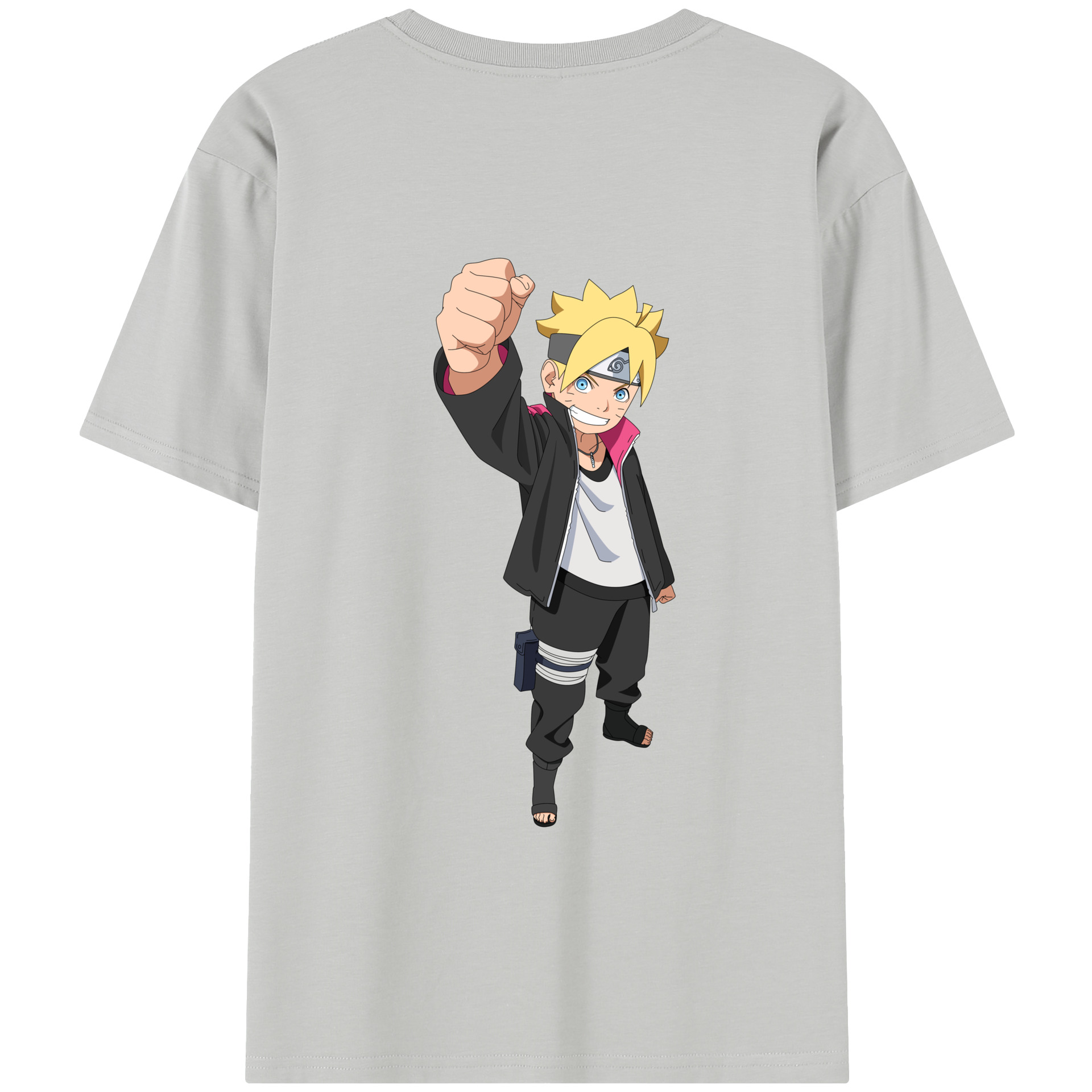 （画像用） NARUTO -ナルト- うずまき ボルト Uzumaki Boruto レディース半袖Tシャツ(バックプリント)