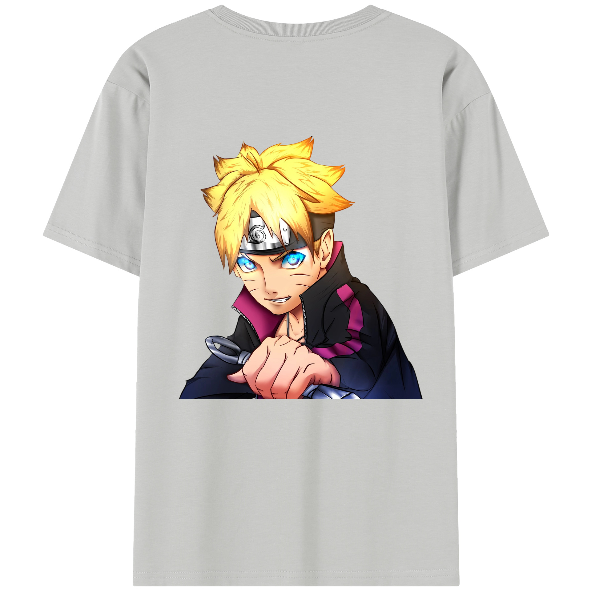 （画像用） NARUTO -ナルト- うずまき ボルト Uzumaki Boruto レディース半袖Tシャツ(バックプリント)