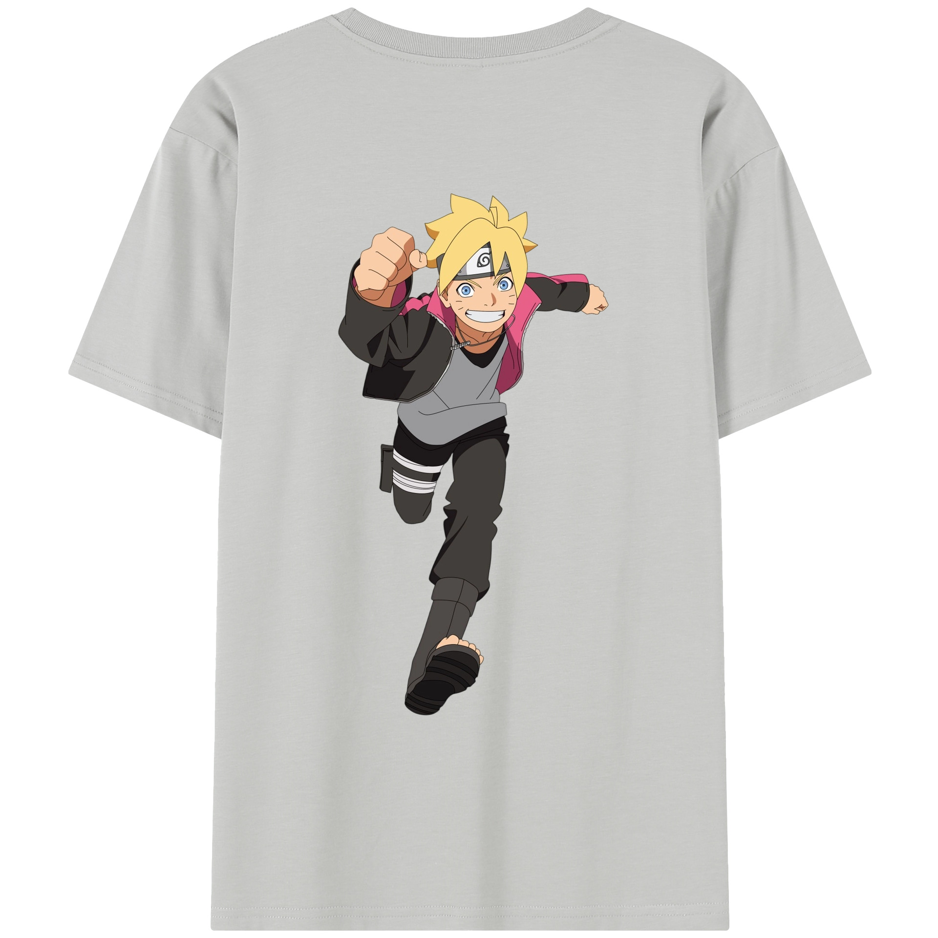 （画像用） NARUTO -ナルト- うずまき ボルト Uzumaki Boruto レディース半袖Tシャツ(バックプリント)