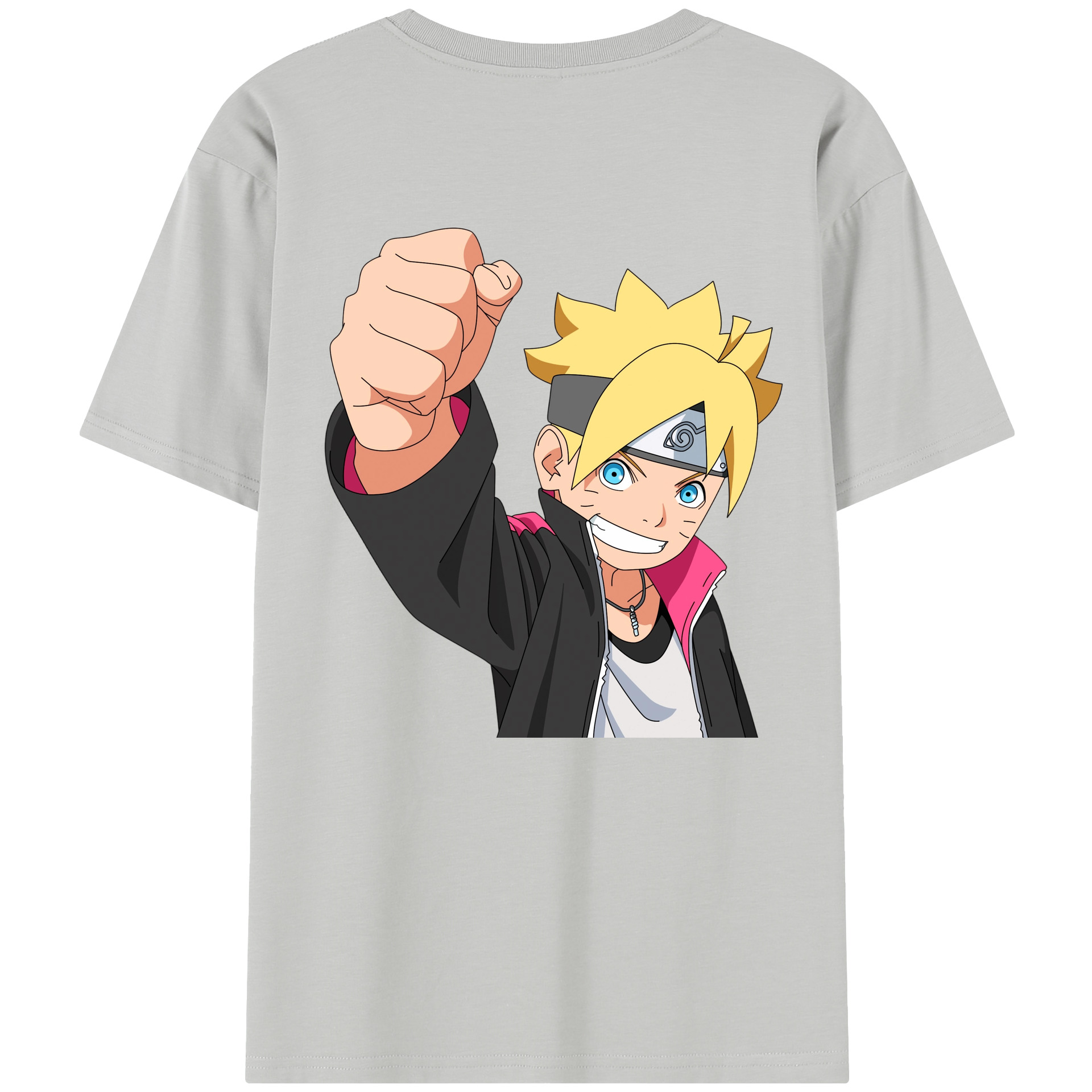 （画像用） NARUTO -ナルト- うずまき ボルト Uzumaki Boruto レディース半袖Tシャツ(バックプリント)