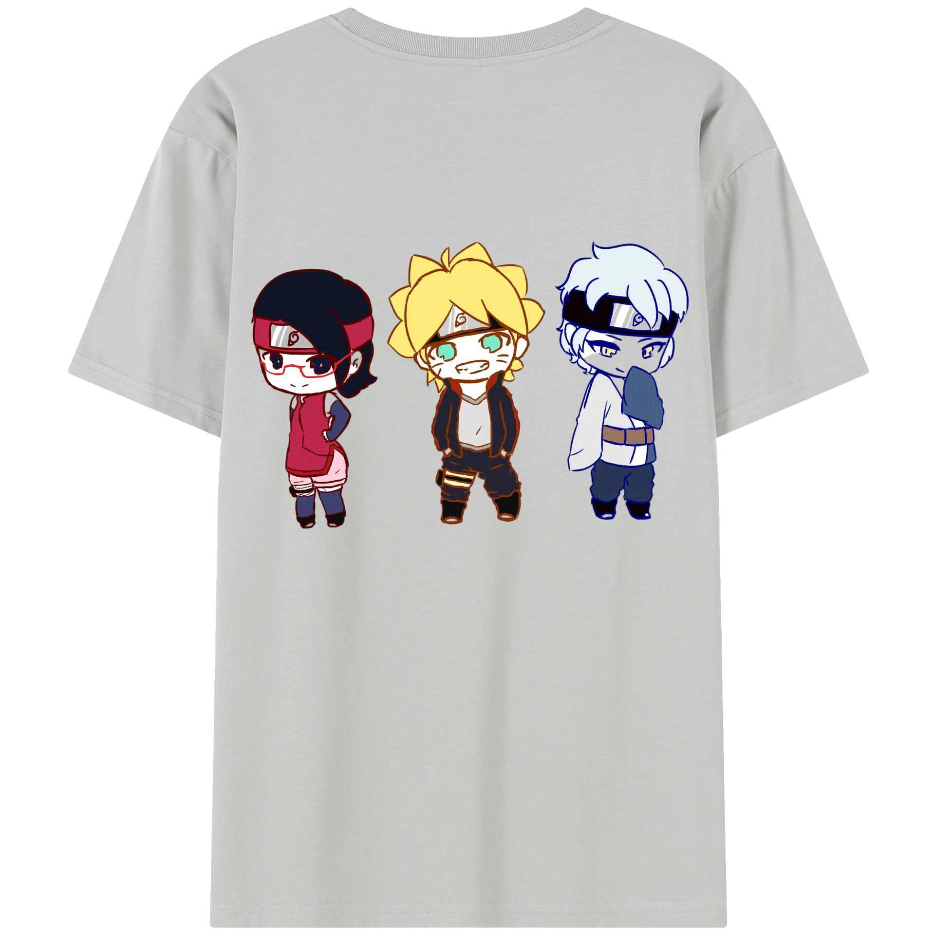 （画像用） NARUTO -ナルト- うずまき ボルト Uzumaki Boruto レディース半袖Tシャツ(バックプリント)