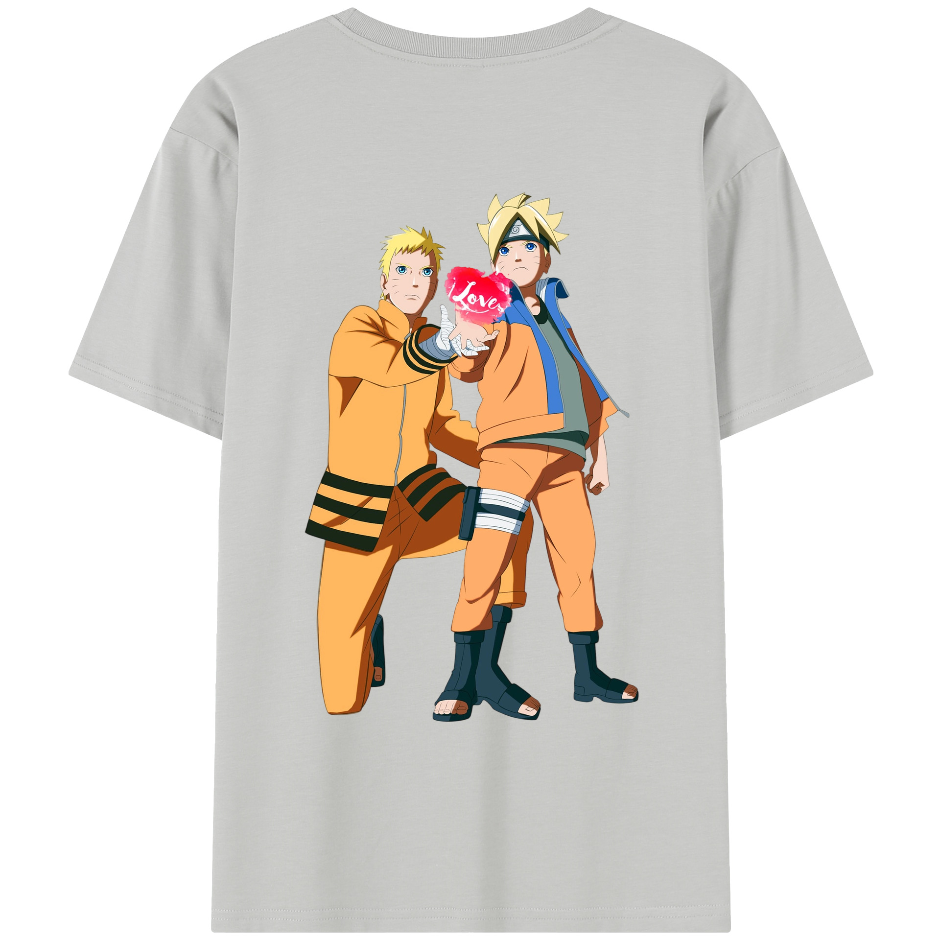 （画像用） NARUTO -ナルト- うずまき ボルト Uzumaki Boruto レディース半袖Tシャツ(バックプリント)