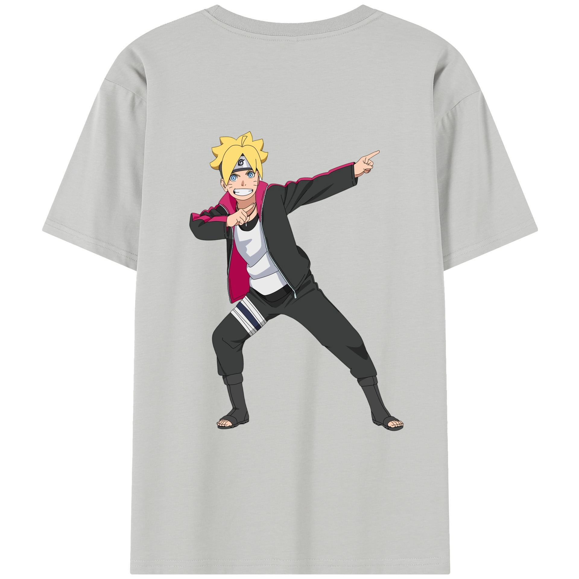 （画像用） NARUTO -ナルト- うずまき ボルト Uzumaki Boruto レディース半袖Tシャツ(バックプリント)