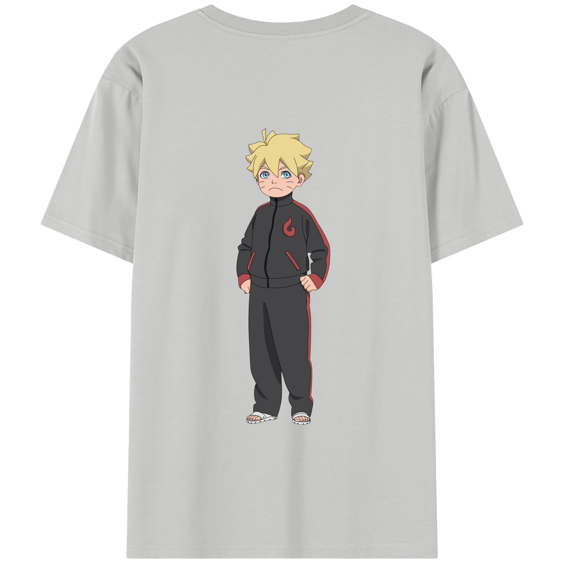 （画像用） NARUTO -ナルト- うずまき ボルト Uzumaki Boruto レディース半袖Tシャツ(バックプリント)