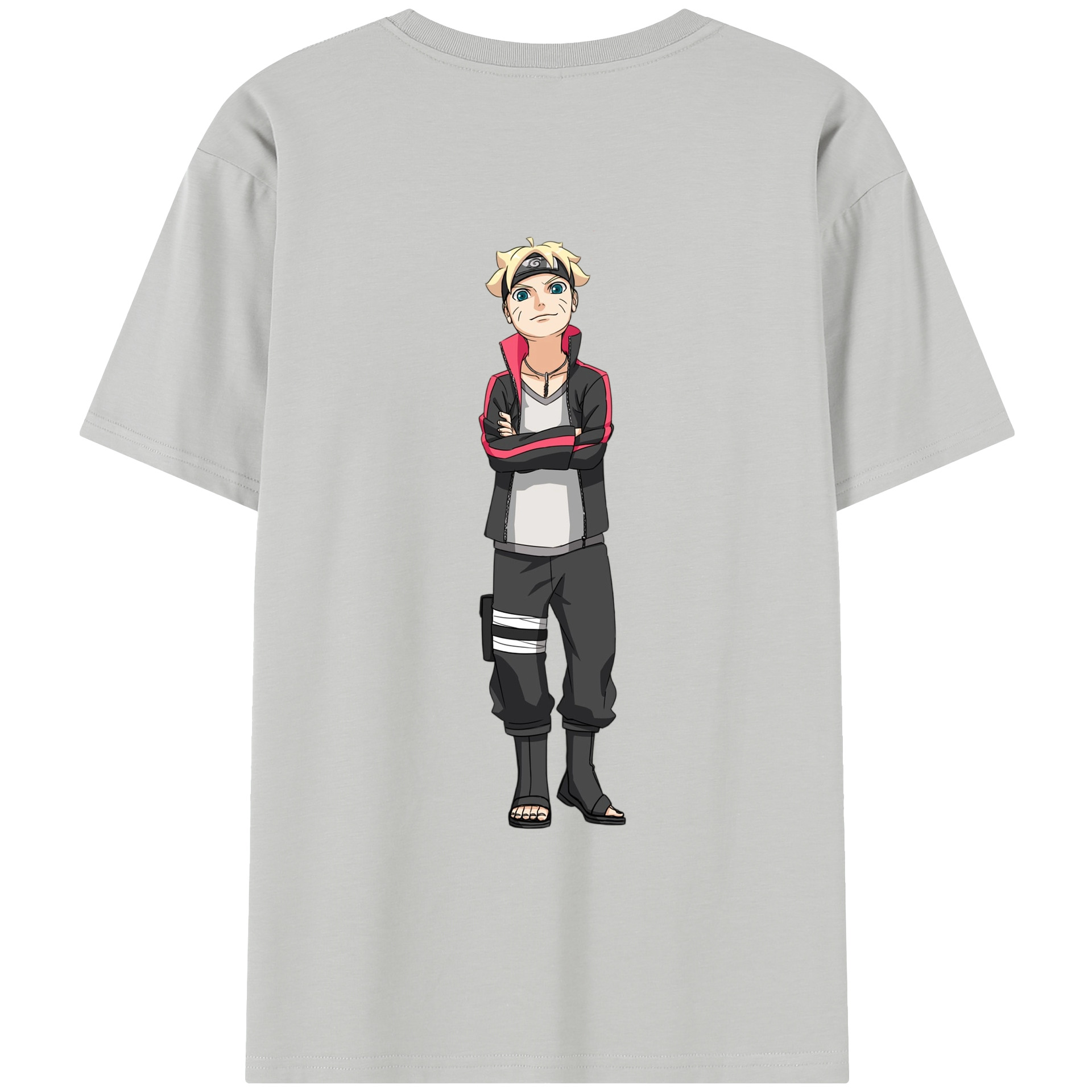 （画像用） NARUTO -ナルト- うずまき ボルト Uzumaki Boruto レディース半袖Tシャツ(バックプリント)