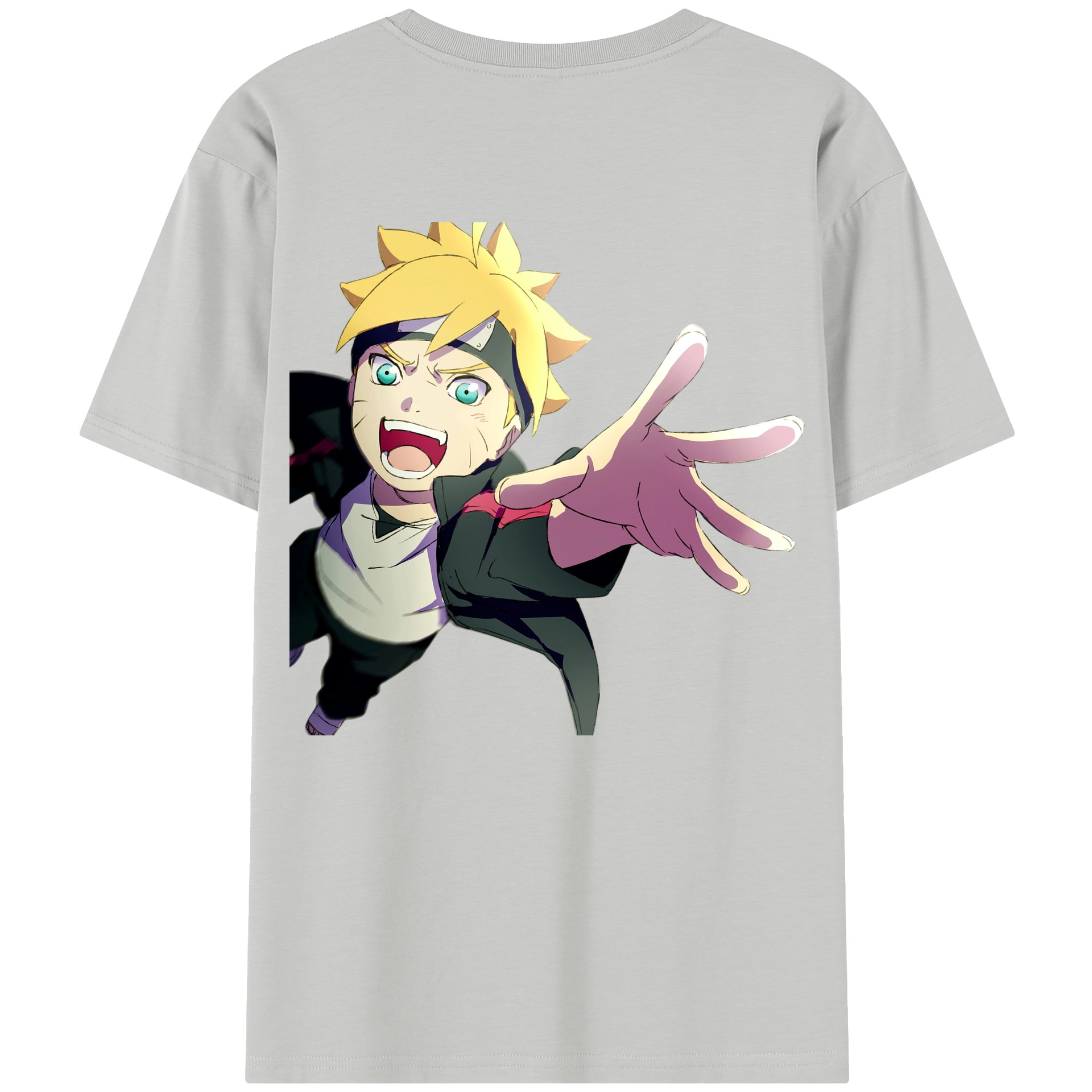 （画像用） NARUTO -ナルト- うずまき ボルト Uzumaki Boruto レディース半袖Tシャツ(バックプリント)