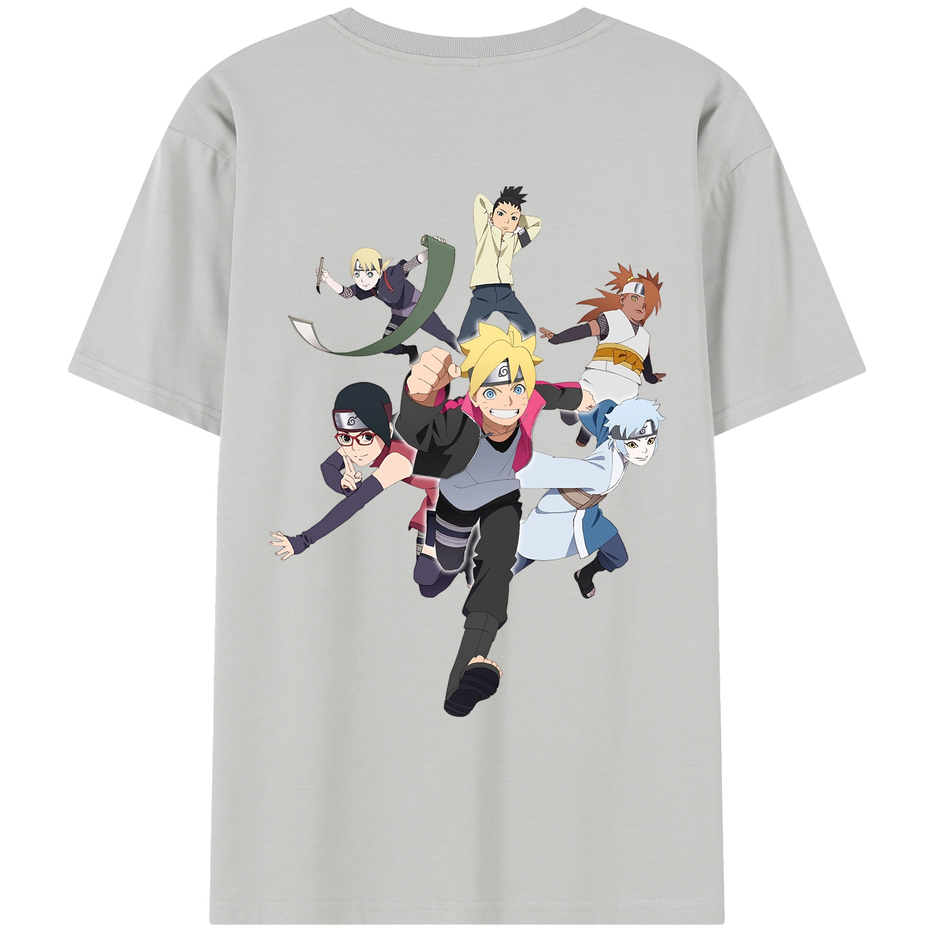 （画像用） NARUTO -ナルト- うずまき ボルト Uzumaki Boruto レディース半袖Tシャツ(バックプリント)