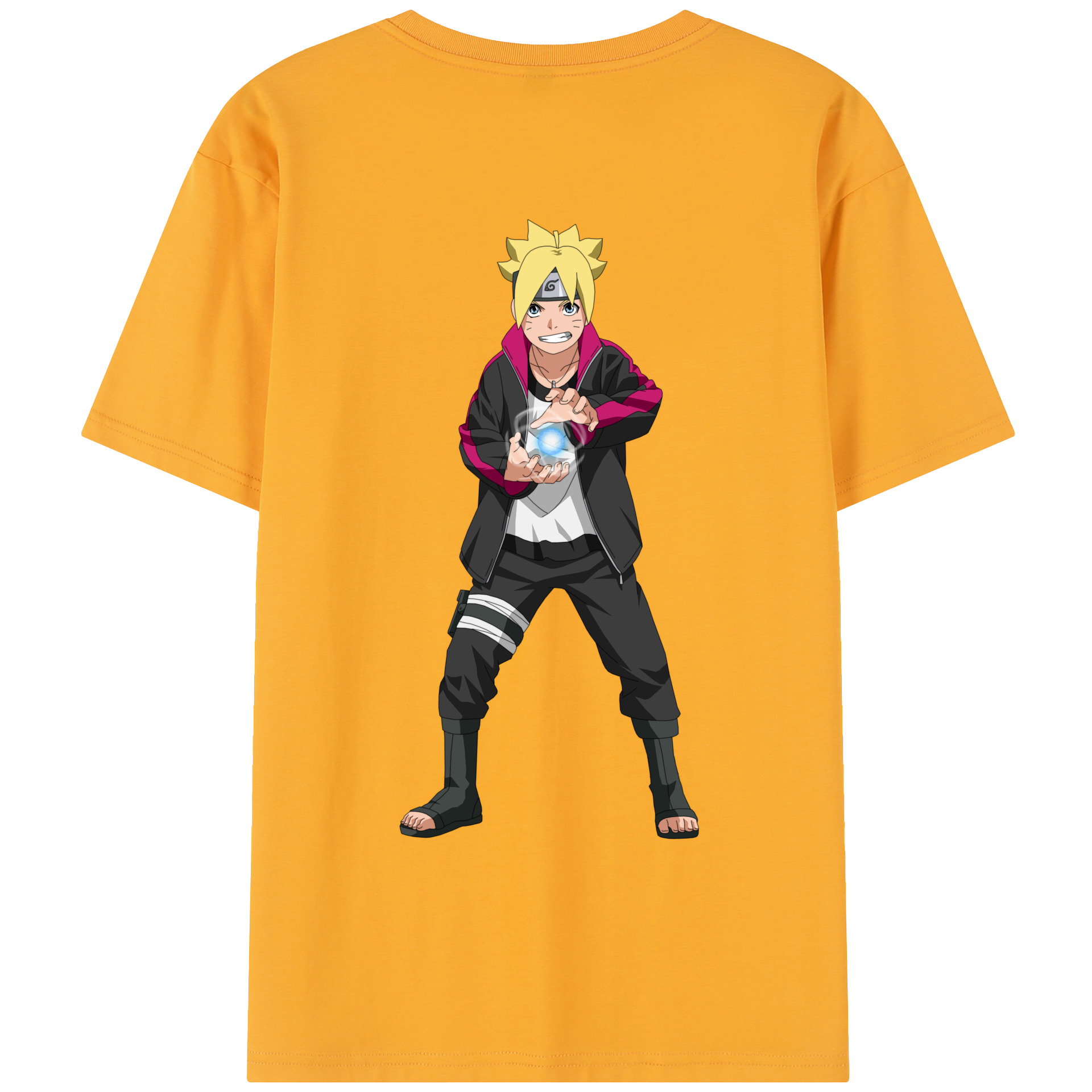 （画像用） NARUTO -ナルト- うずまき ボルト Uzumaki Boruto レディース半袖Tシャツ(バックプリント)